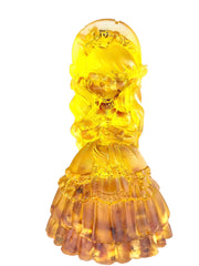 USA KIZIMA HANDMADE Figurine Girl With Cat Amber