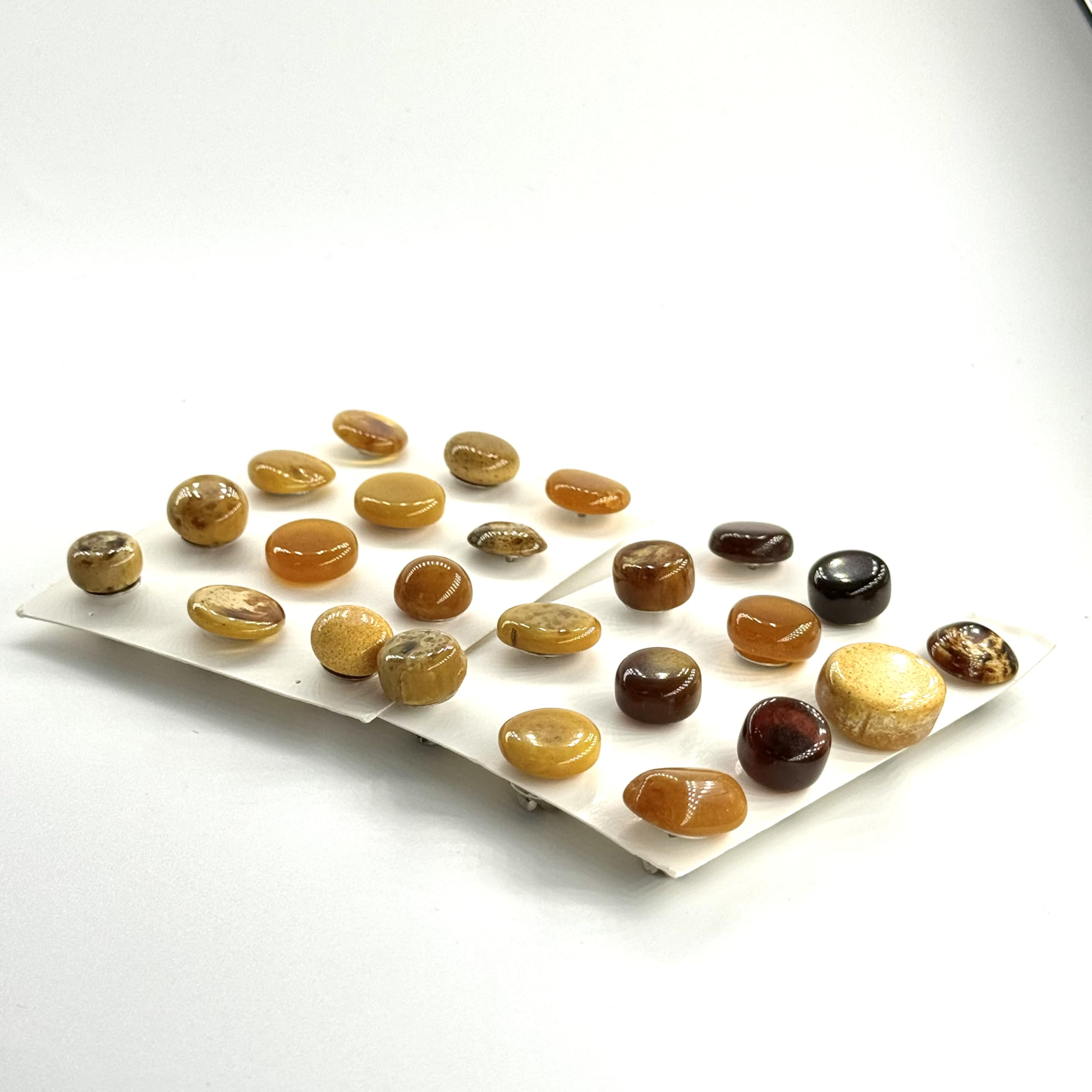 Amber brooch handmade with natural Baltic button
