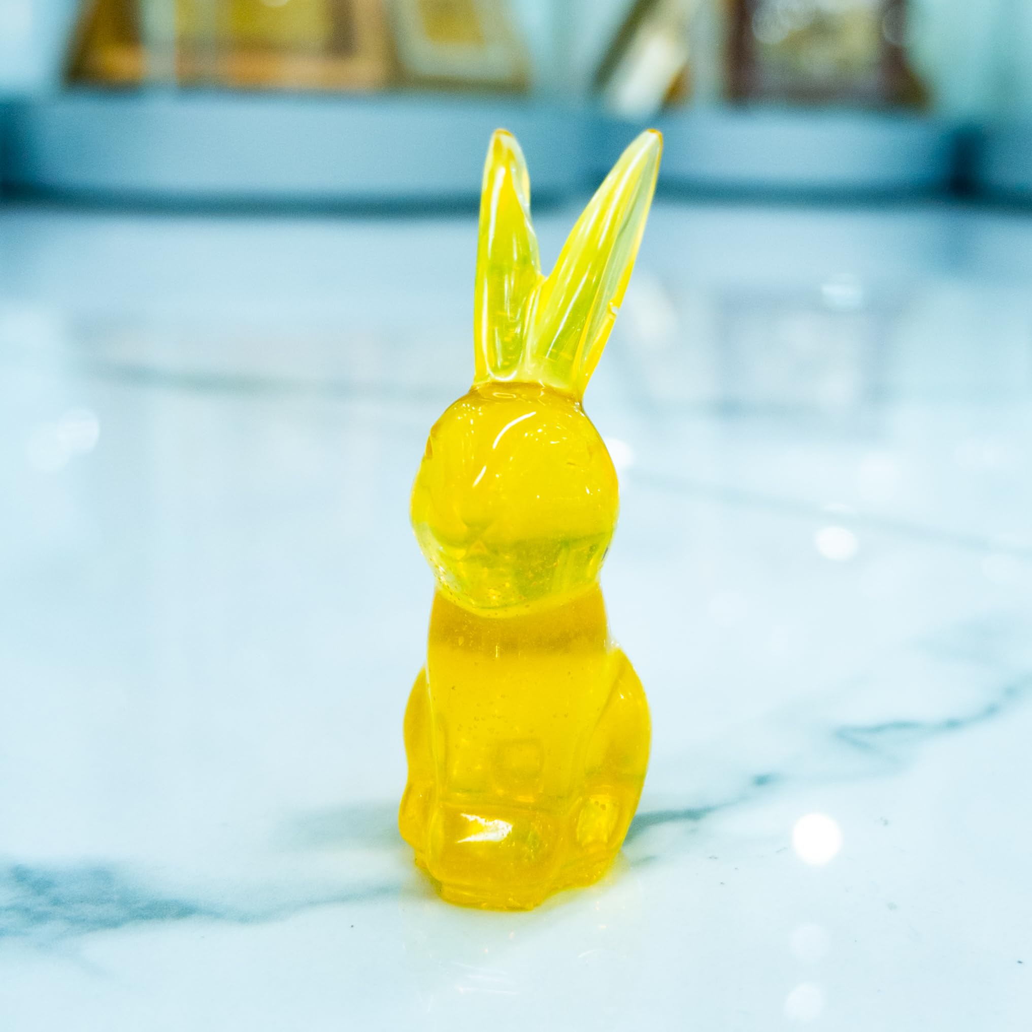 USA Handmade Bunny Home decor Baltic amber Rabbit KIZIMA