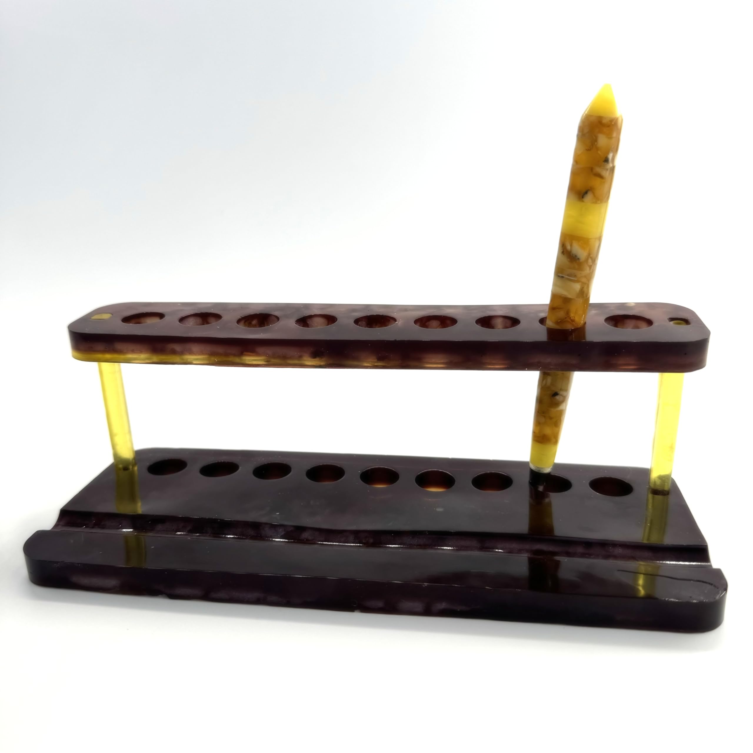 Stand organizer for pens Baltic amber handmade US KIZIMA