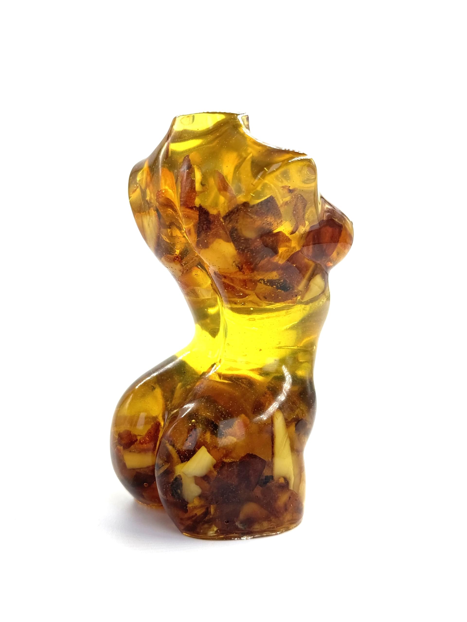 USA HANDMADE KIZIMA Figurine Woman Amber