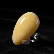 Certified gold amber ring by KIZIMA® — handmade in USA, additional view