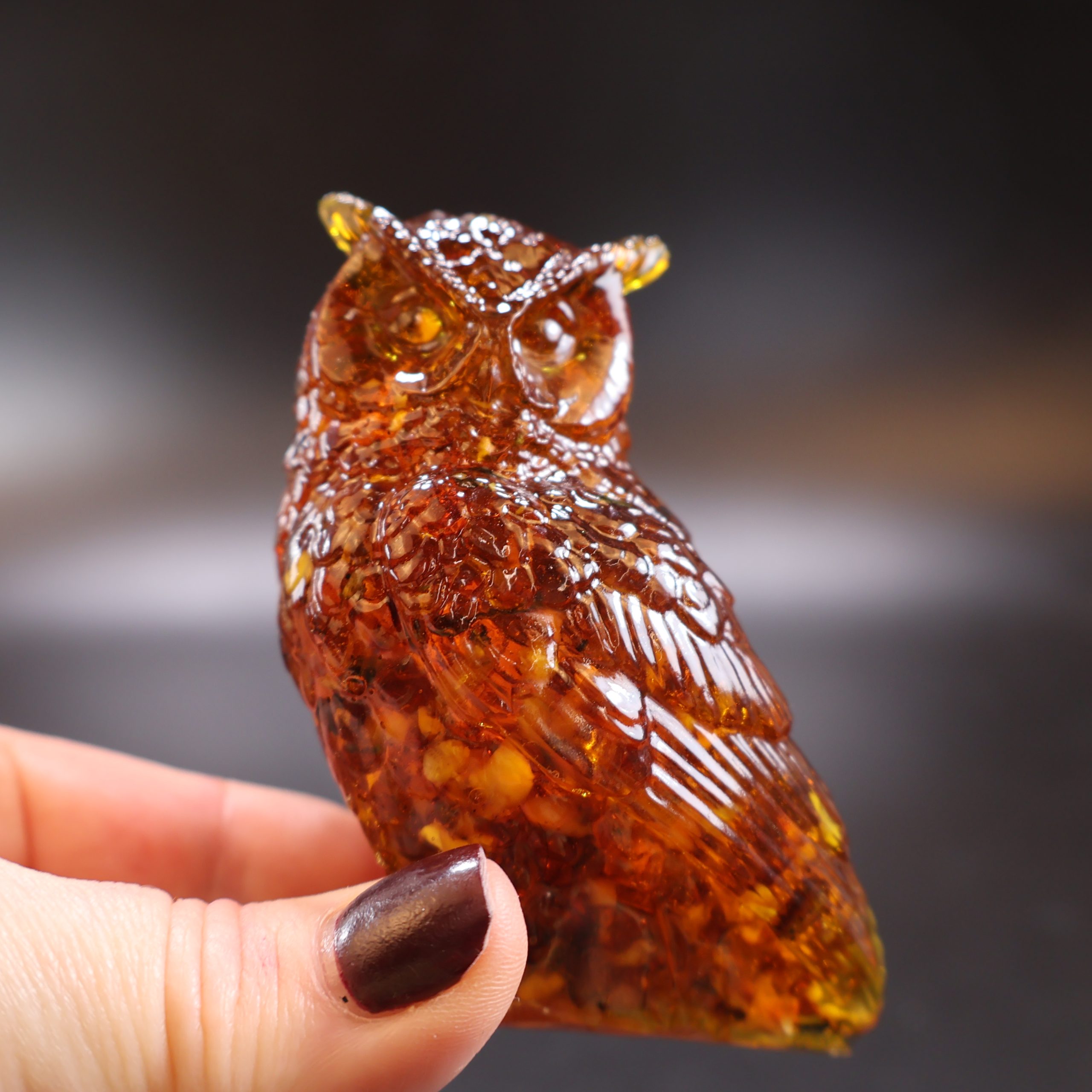 Amber Artisan Owl