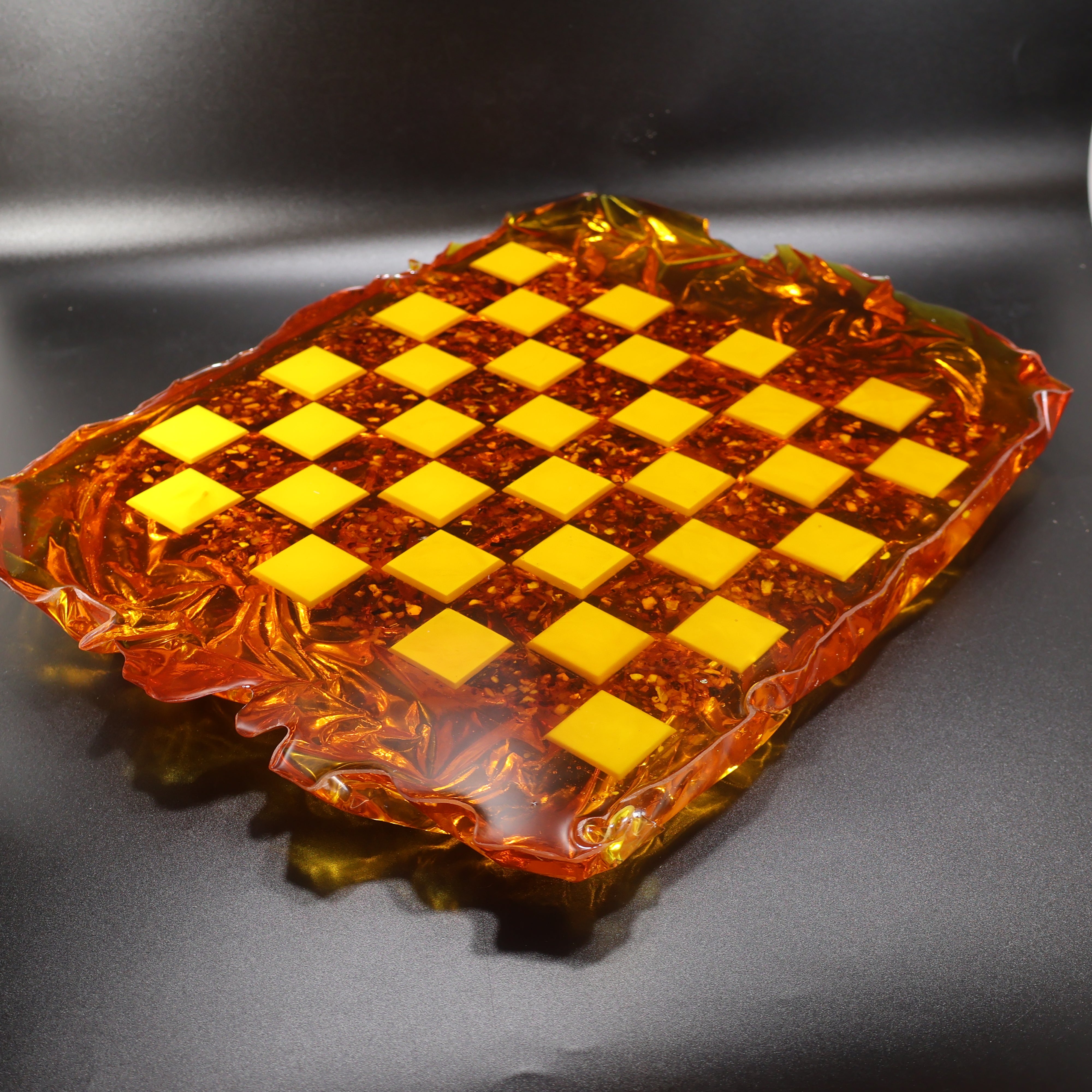 Manhattan Skyline — Baltic Amber Chess Set | Handmade in New York by KIZIMA®