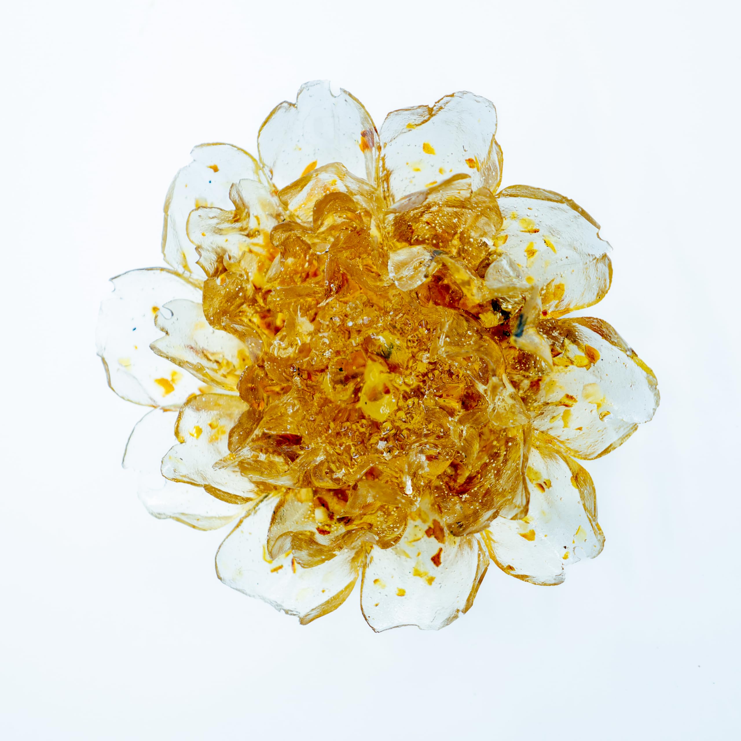 USA KIZIMA HANDMADE Peony bud with Amber Home Decoration