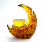 USA KIZIMA Handmade crescent shaped Candle incense stand Home Decor Decoration Candlestick Holiday Gift Idea Heirloom Gift Exchange Gift Idea Hanukkah Holiday