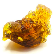 KIZIMA USA Handmade Amber Mermaid Figurine, Decorative Shell Statue
