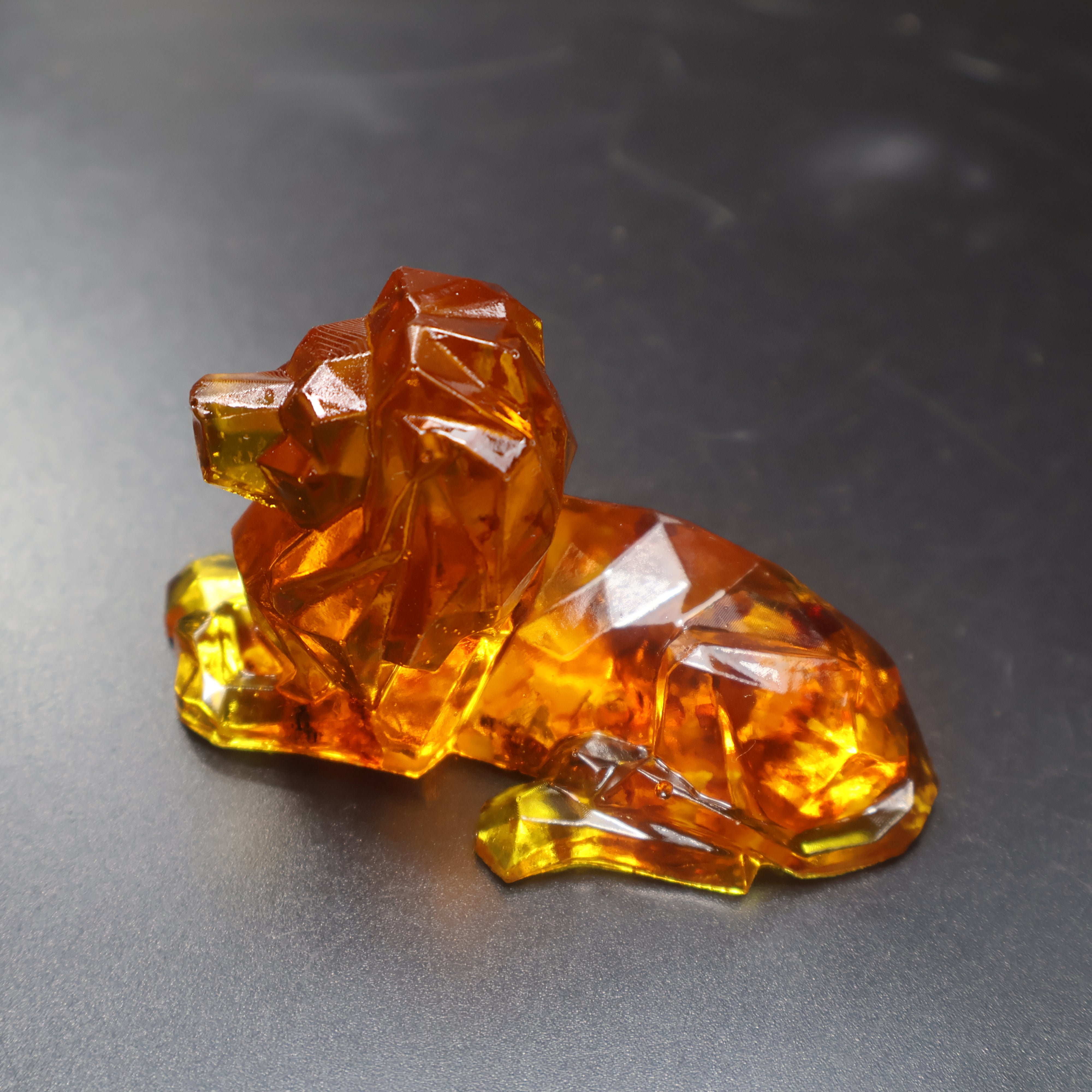 Leo Zodiac Lion Baltic Amber Figurine — Made in USA | KIZIMA®