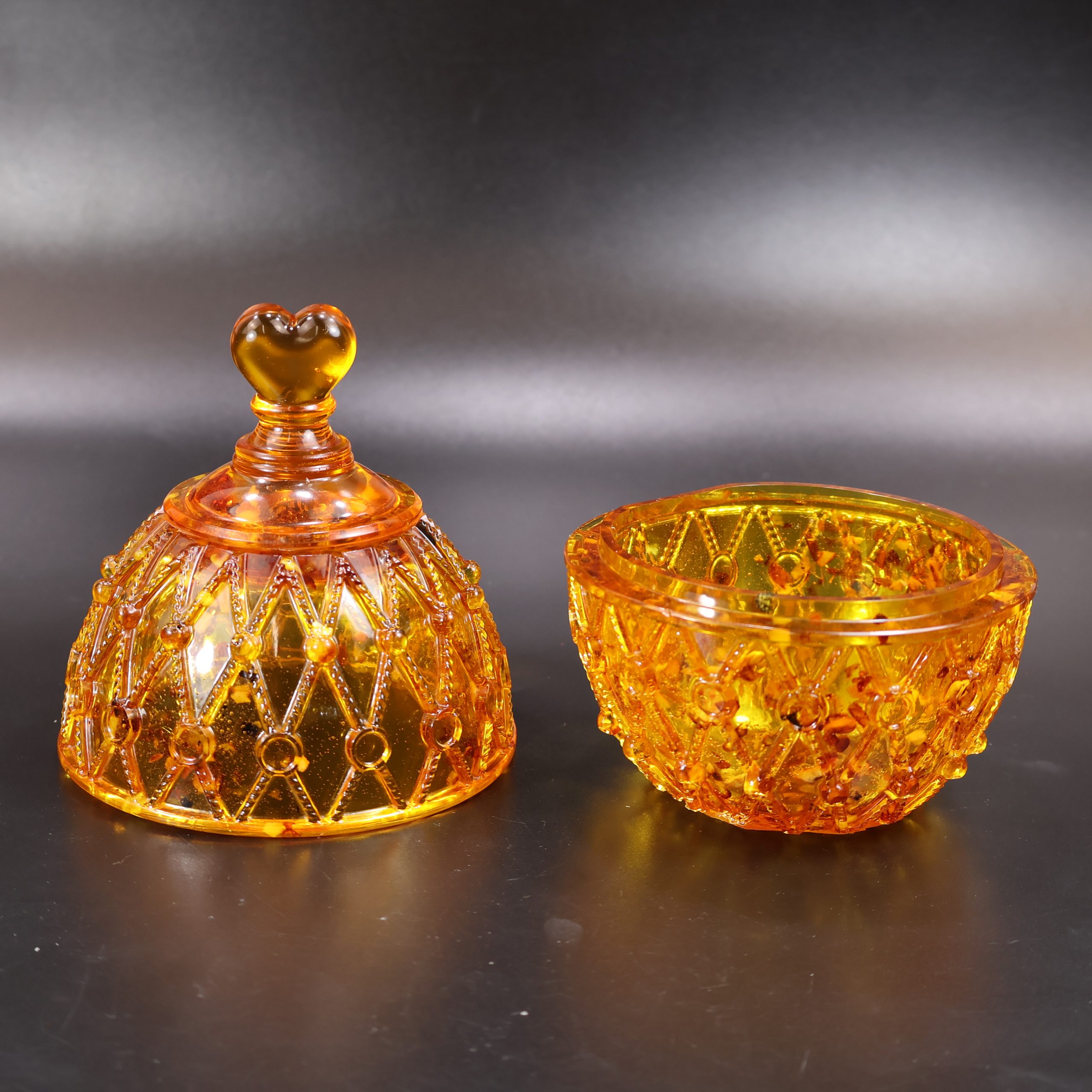 Amber Easter Egg Jewelry Box