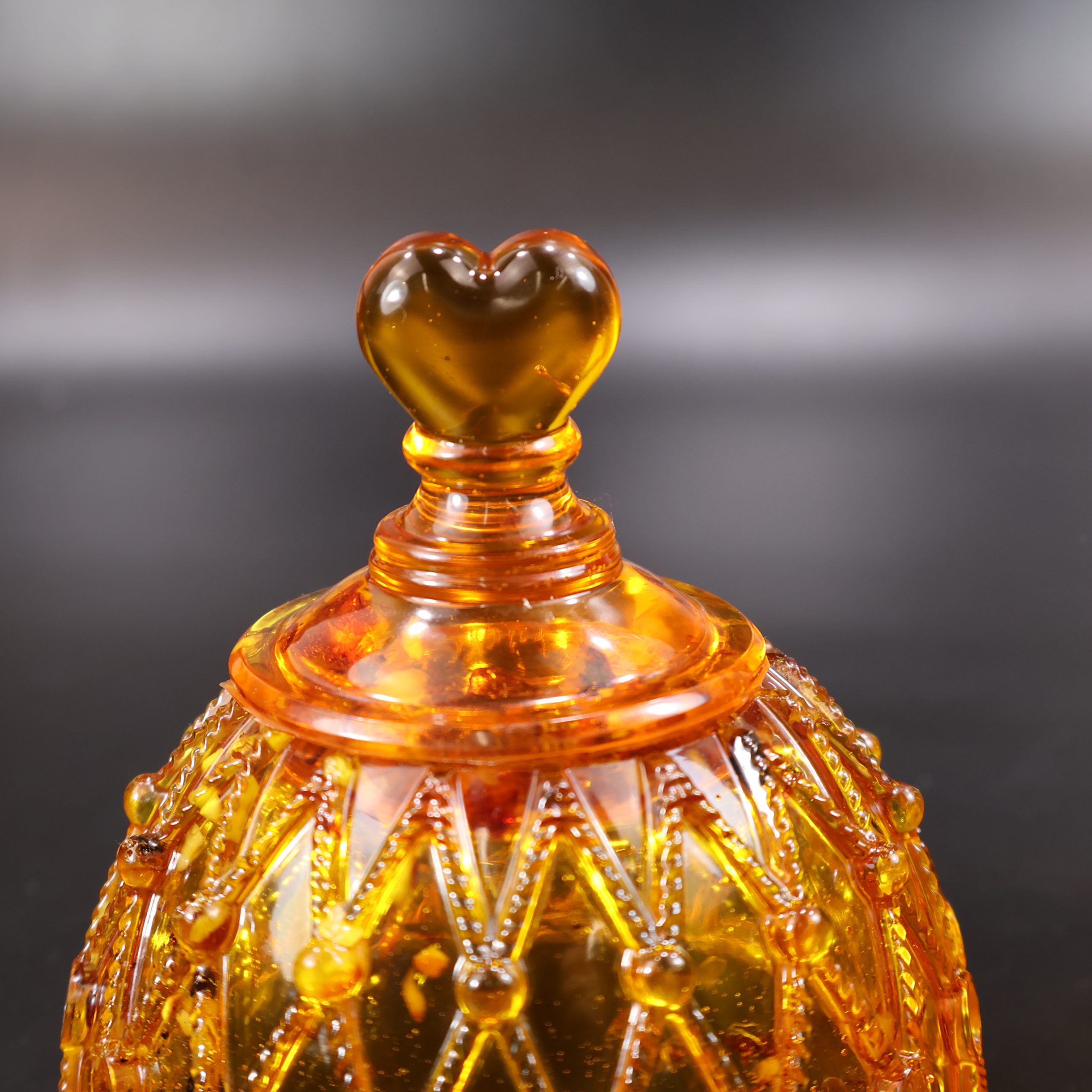 Amber Easter Egg Jewelry Box