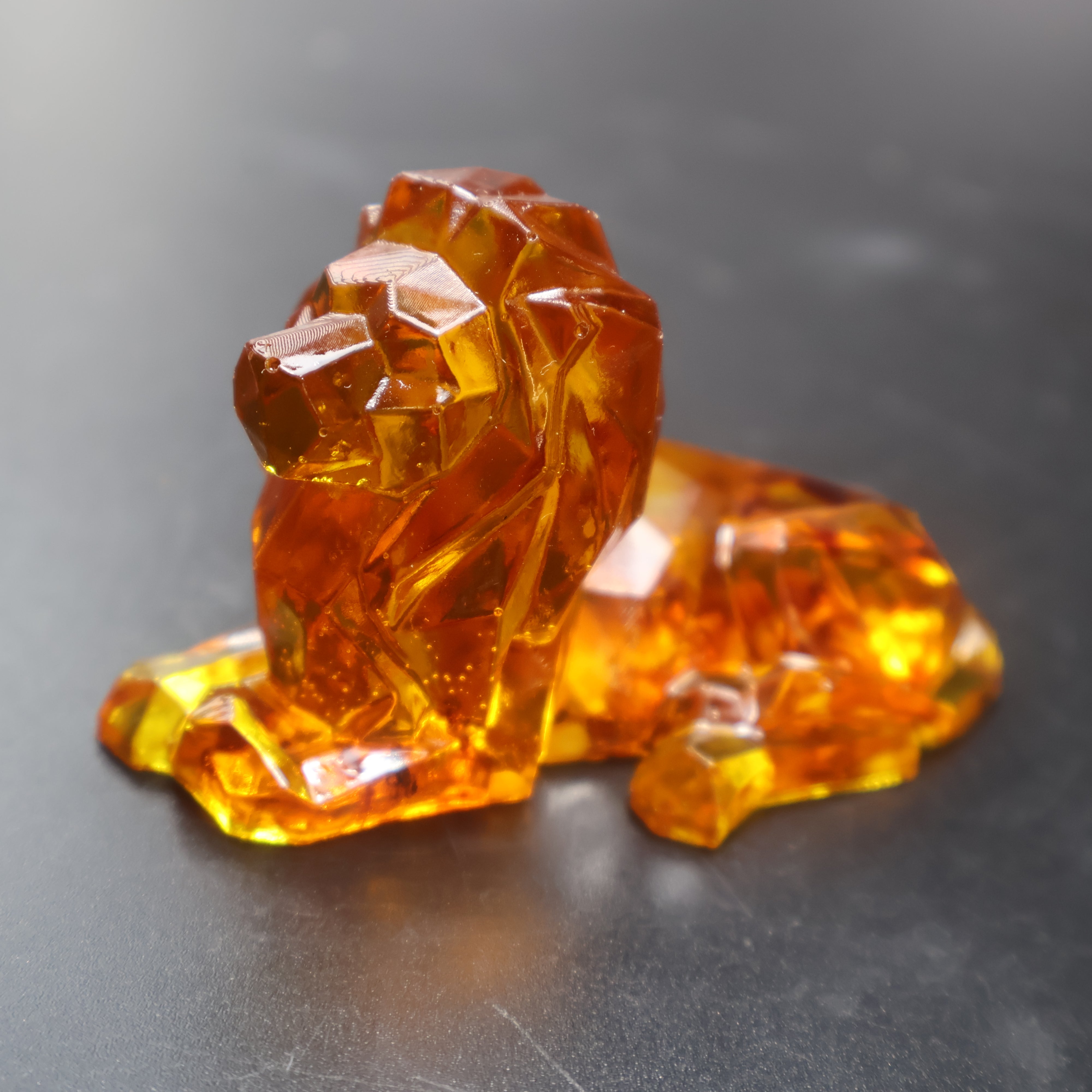 Leo Zodiac Lion Baltic Amber Figurine — Made in USA | KIZIMA®