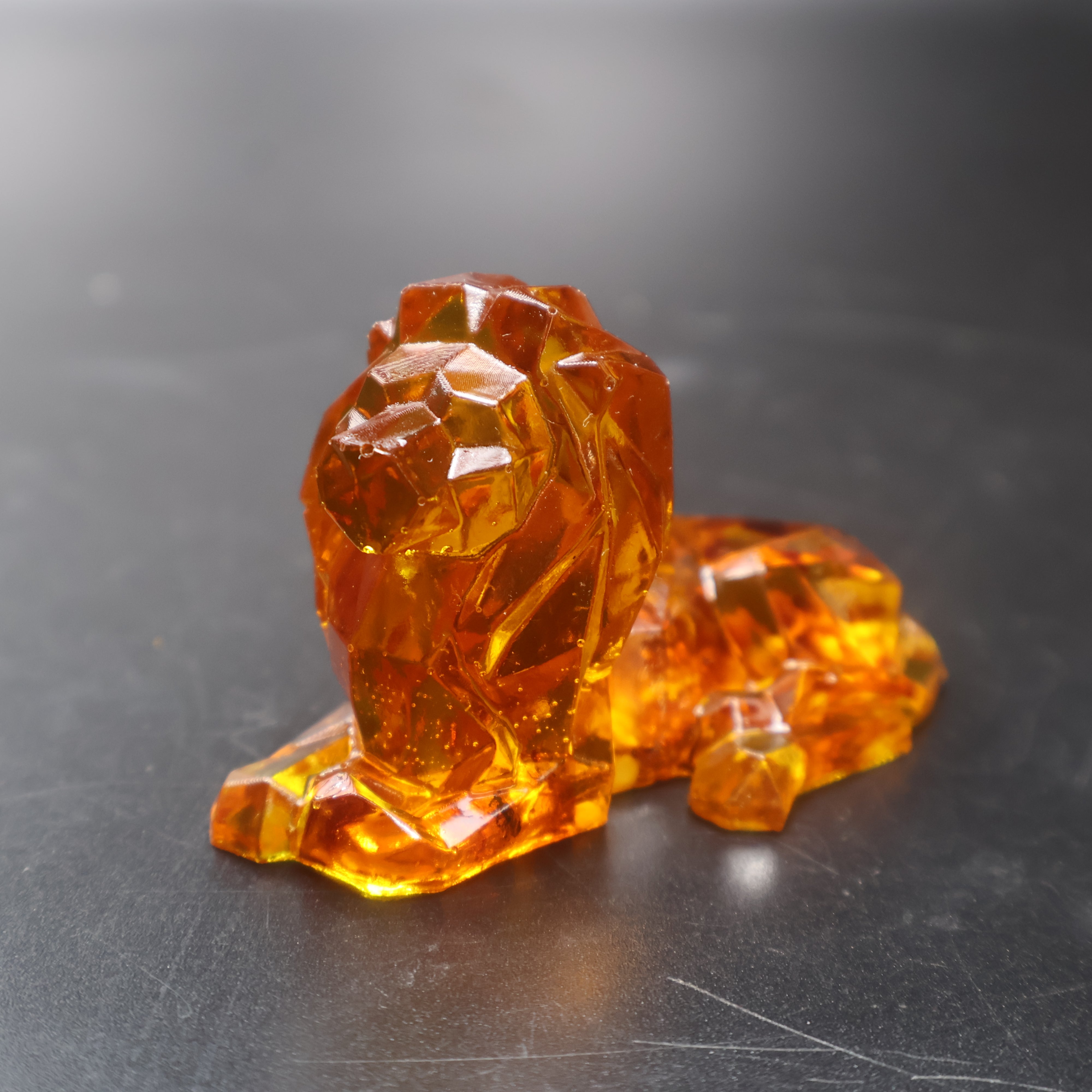 Leo Zodiac Lion Baltic Amber Figurine — Made in USA | KIZIMA®