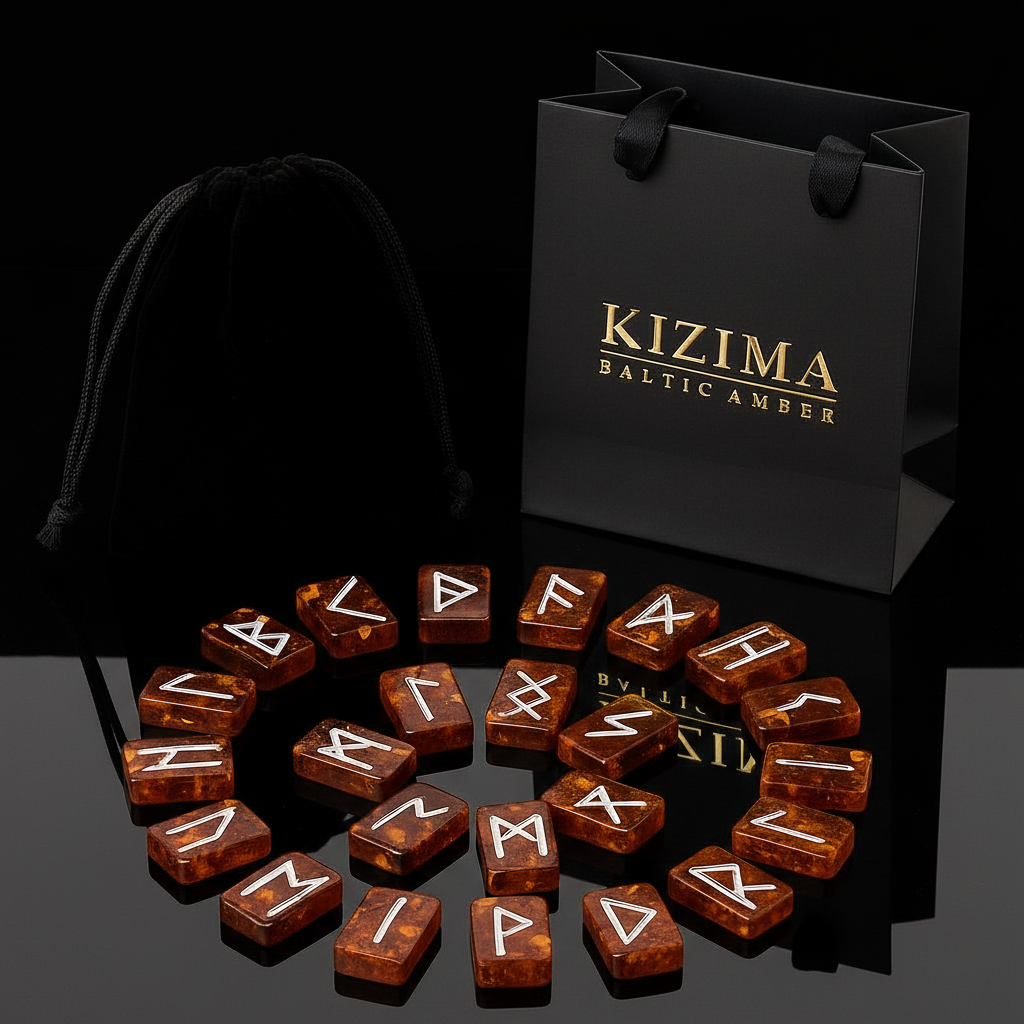 Baltic Amber Rune Set — KIZIMA®