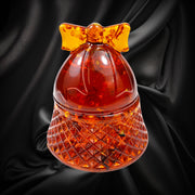 Amber Bell Jewelry Box – Handmade Baltic Amber Trinket Box, Gift for Her, Unique Amber Decor by KIZIMA USA New York