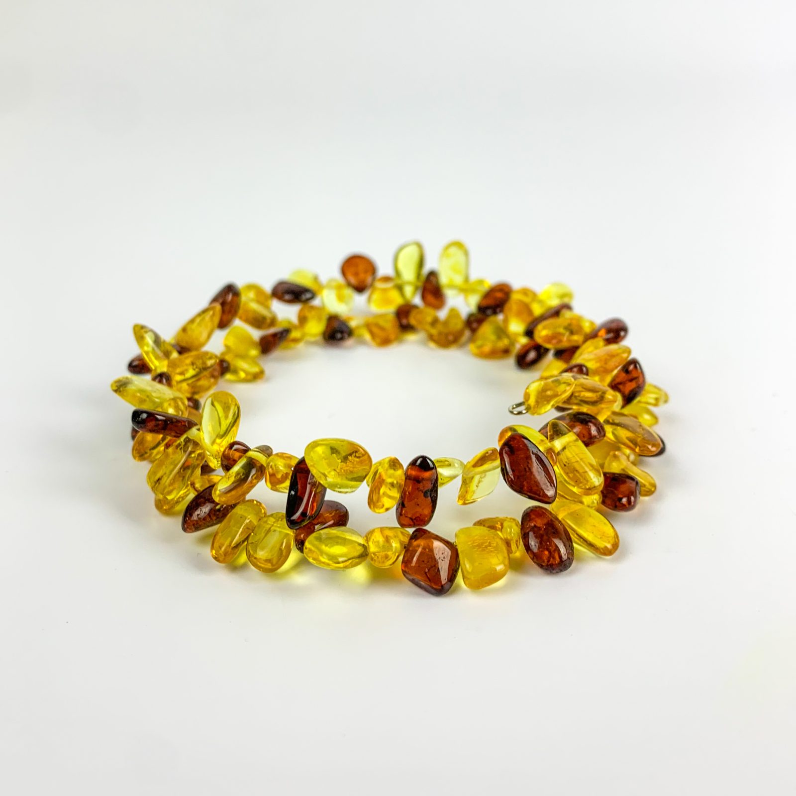 Bracelet en spirale fait main, Ambre de la Baltique naturel, KIZIMA, États-Unis