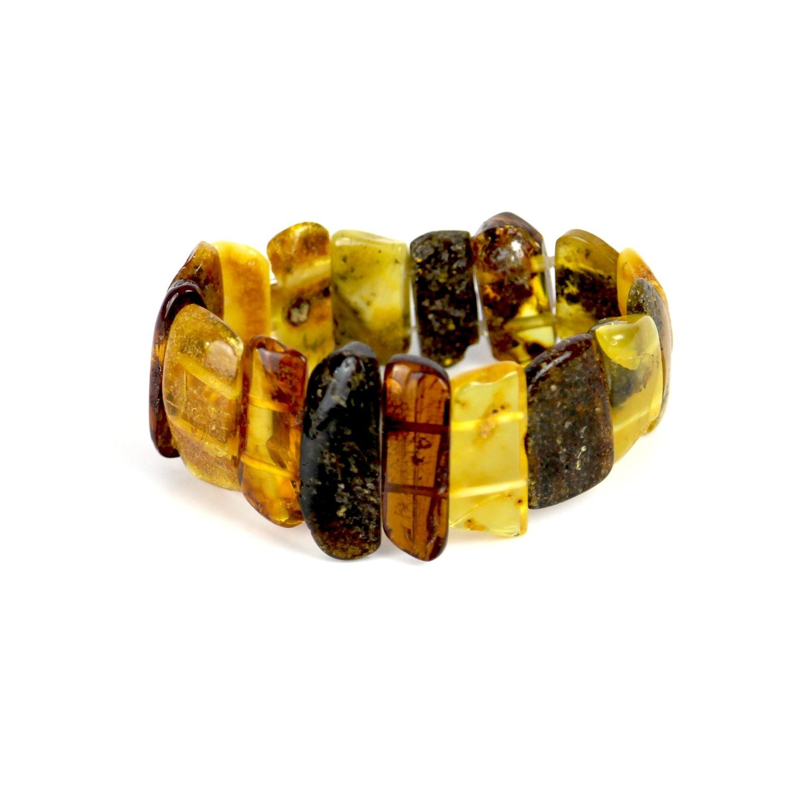 USA Bracelet Multi-colored Baltic amber gift for a woman Handmade KIZIMA