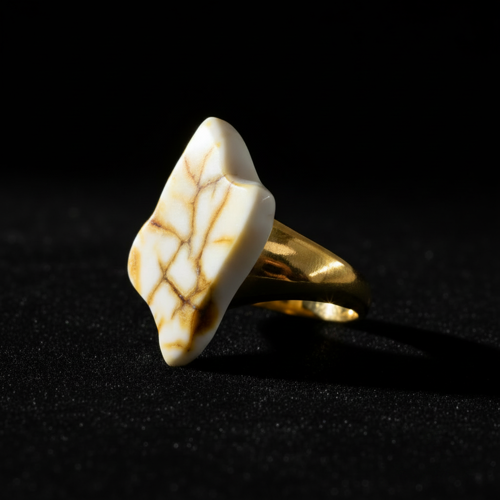 Certified Baltic amber gem ring by KIZIMA® — handmade in USA, additional view