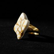 Certified Baltic amber gem ring by KIZIMA® — handmade in USA, additional view
