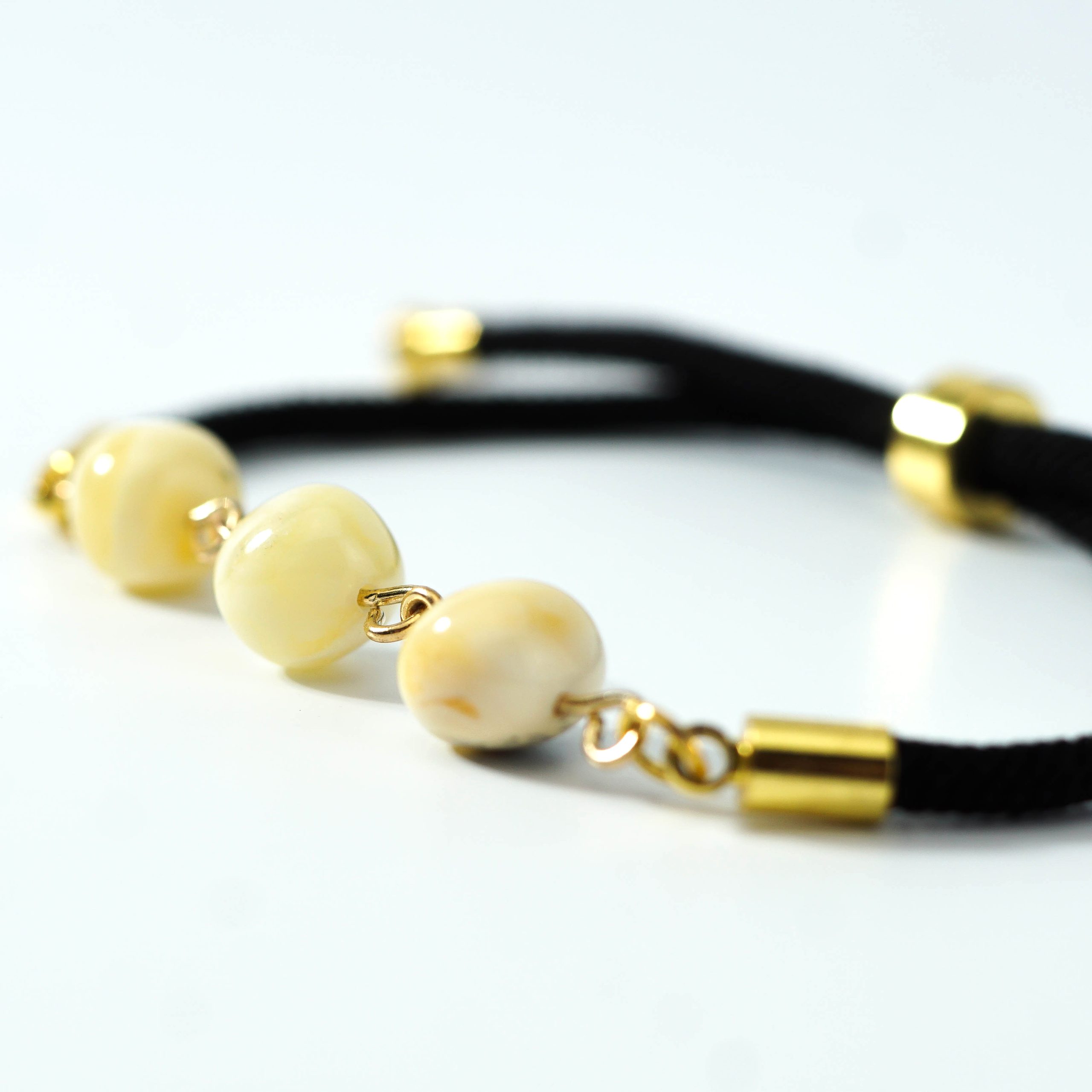 USA Handmade Bracelet adjustable size Baltic amber KIZIMA