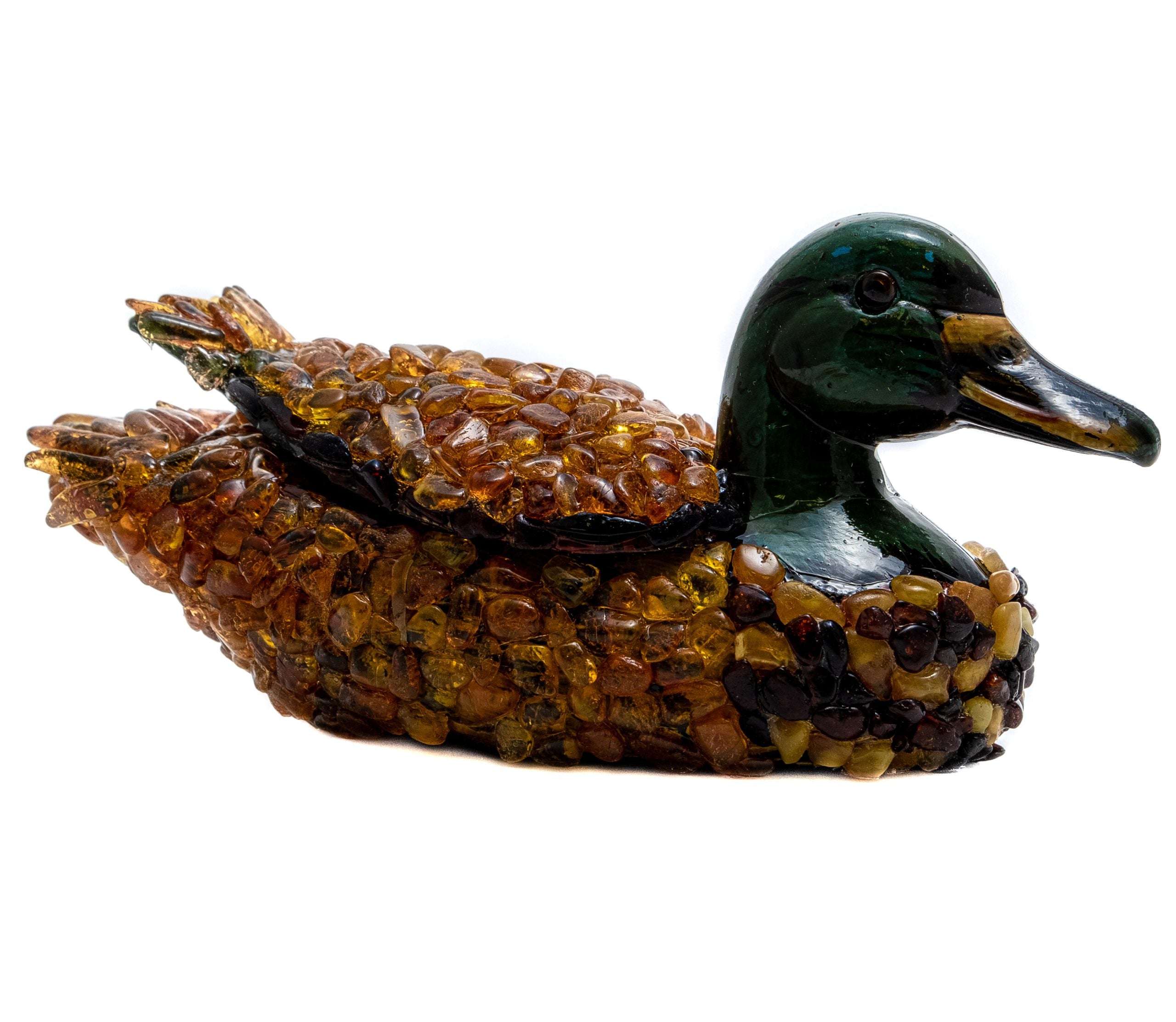 USA Handmade Box Duck Amber Home Decor KIZIMA