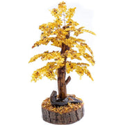 USA Arbre d'argent fait main Cadeau d'ambre de la Baltique Décoration d'intérieur KIZIMA