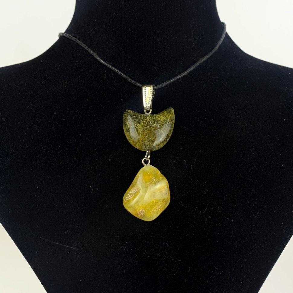USA Handmade jewelry Pendant Cat from Baltic amber KIZIMA