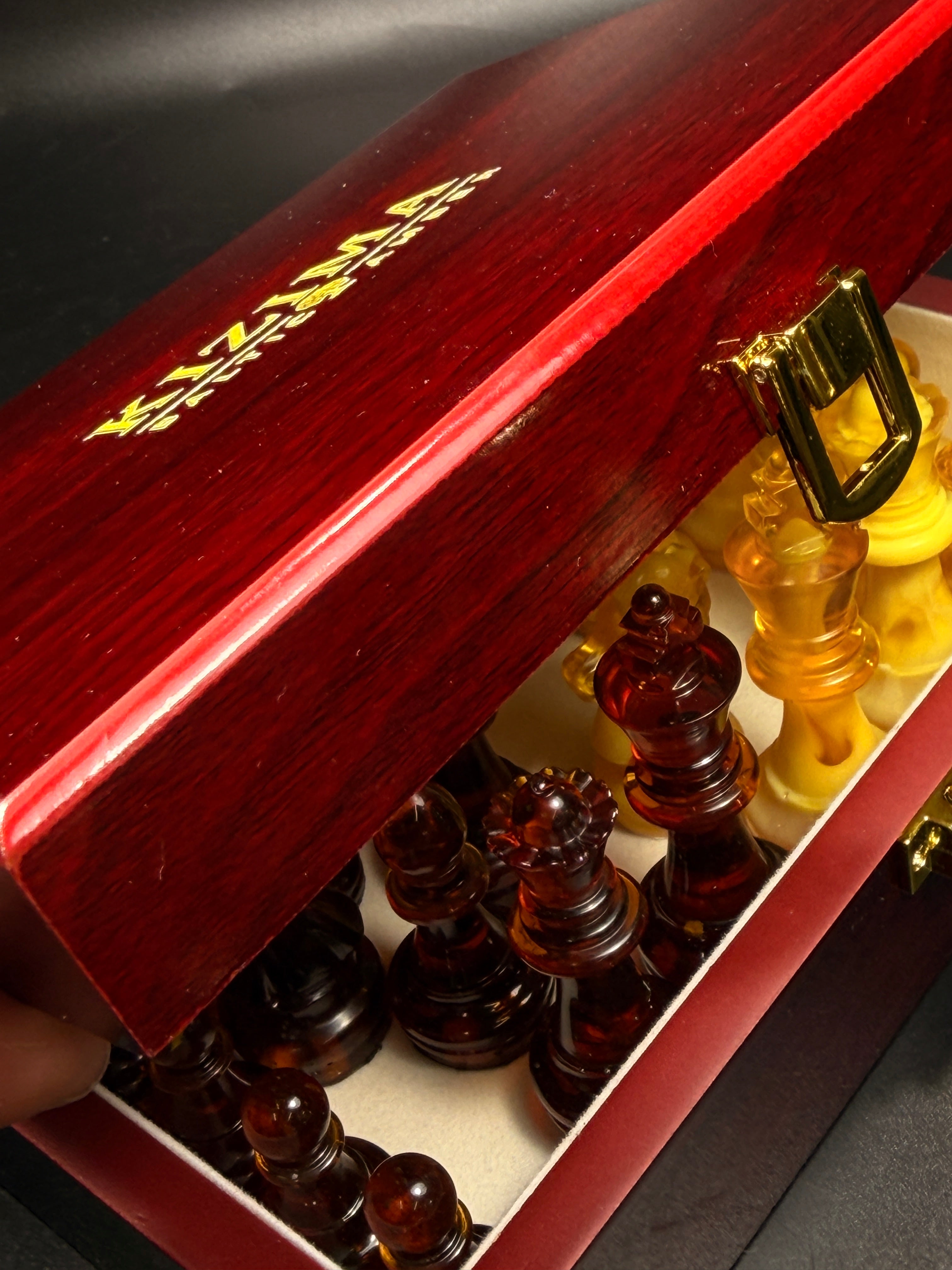 Baltic Amber Chess Pieces, Executive Gift — Made in USA | KIZIMA®