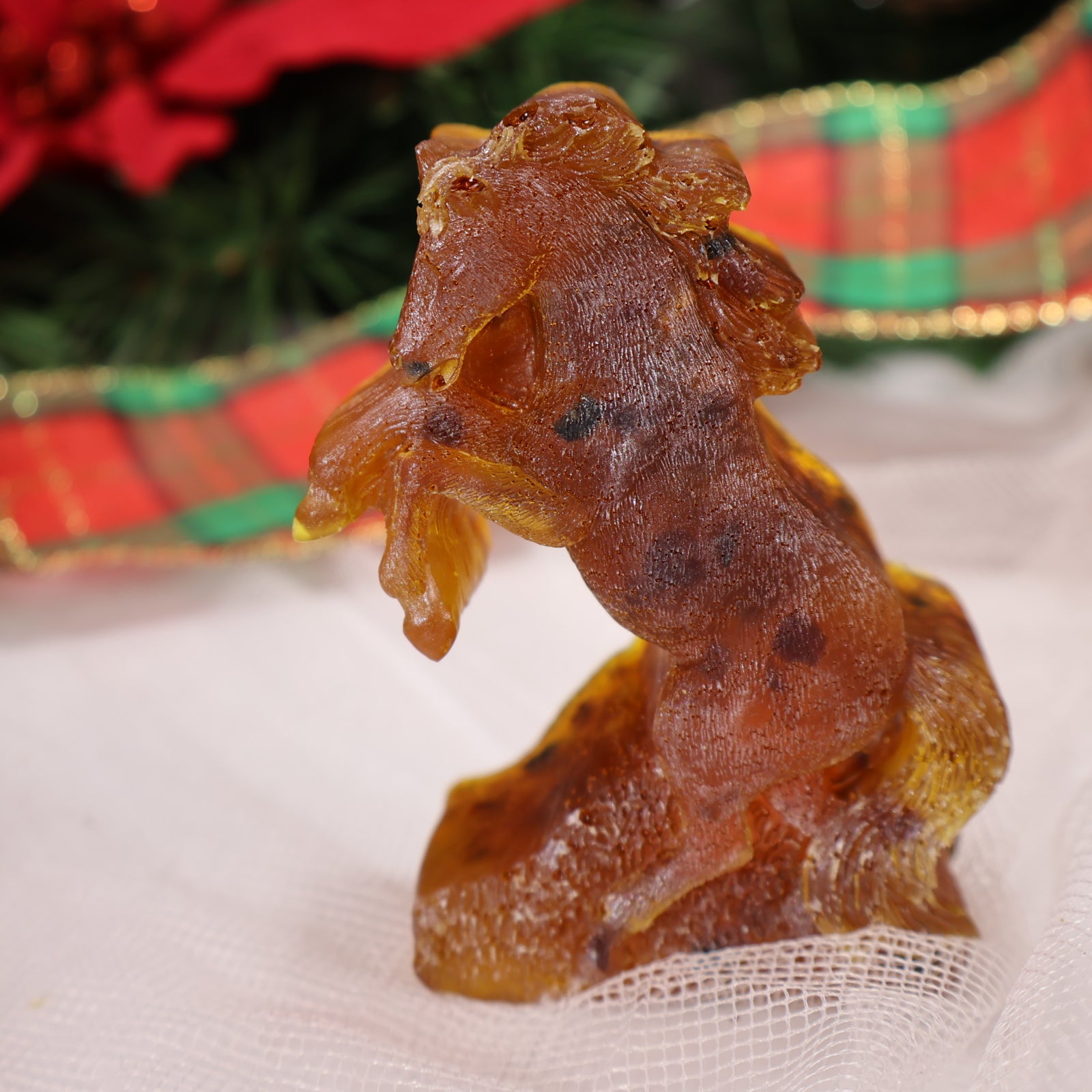 Handmade Baltic Amber Horse Head Bookend  Gift KIZIMA Peter the Great
