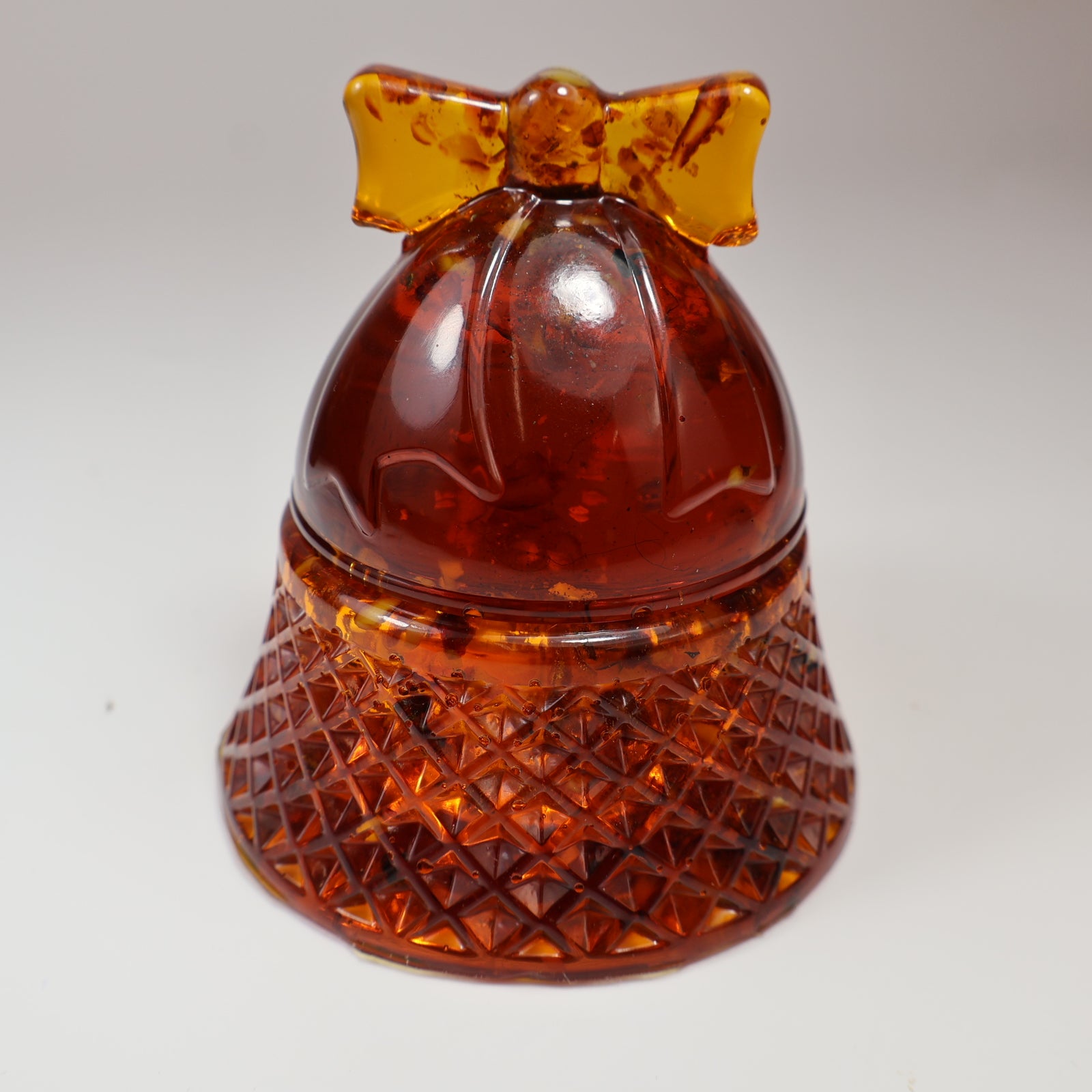Amber Bell Jewelry Box – Handmade Baltic Amber Trinket Box, Gift for Her, Unique Amber Decor by KIZIMA USA New York