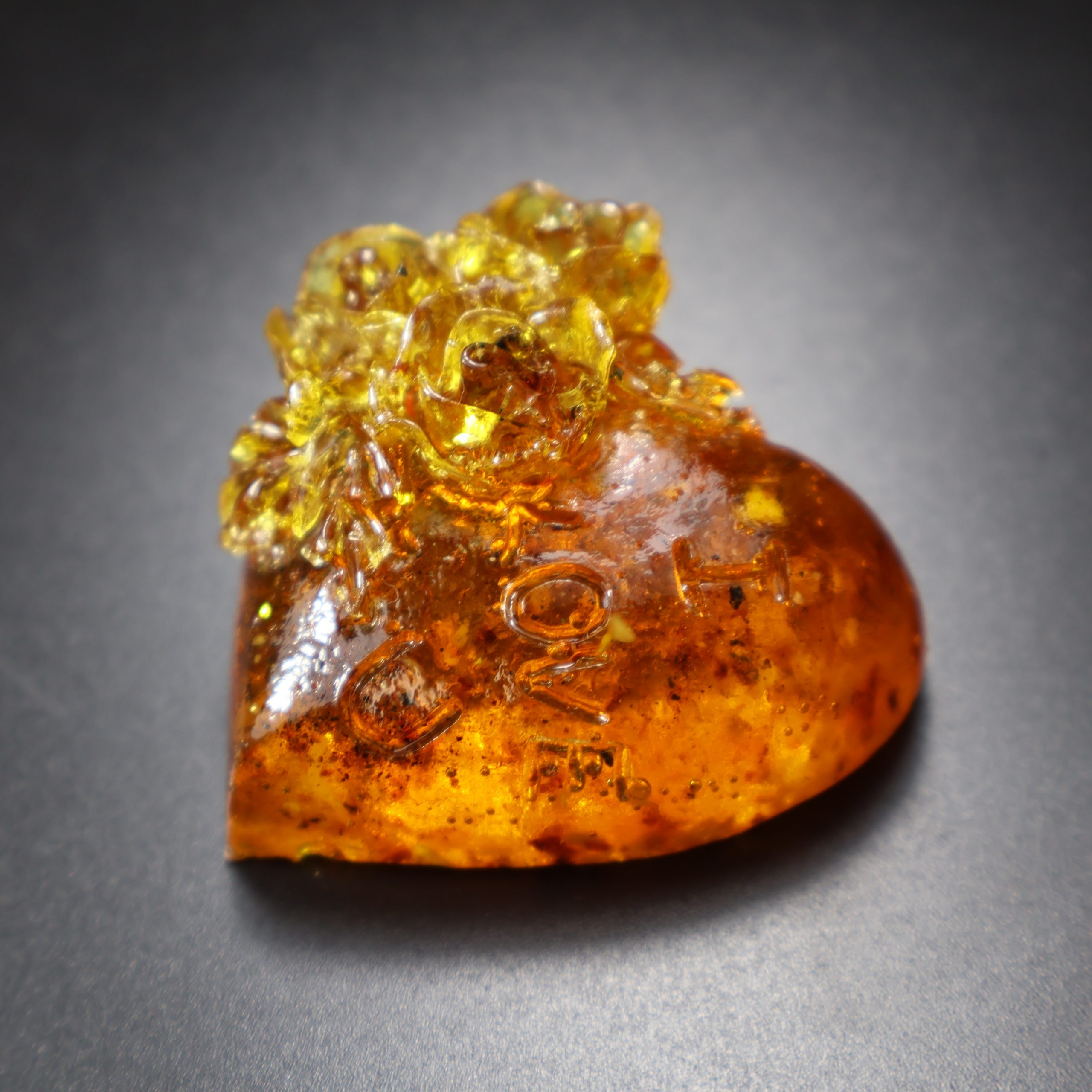 Handmade Amber Heart Sculpture, Valentine’s Day Gift – KIZIMA USA