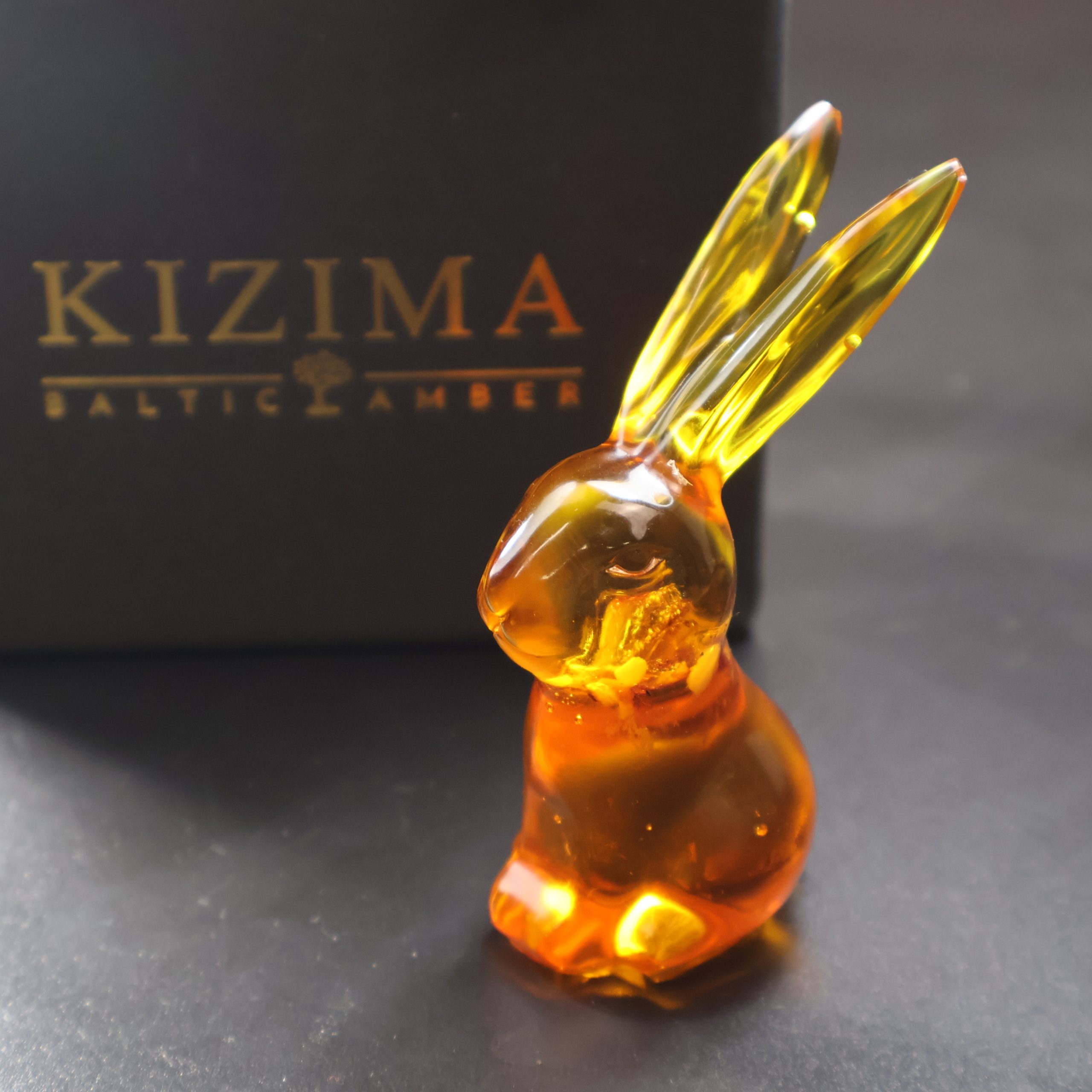 Фигурки кроликов ручной работы из янтаря, 3D, пасхальный подарок от KIZIMA USA.