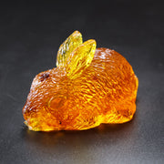 Фигурки кроликов ручной работы из янтаря, 3D, пасхальный подарок от KIZIMA USA.