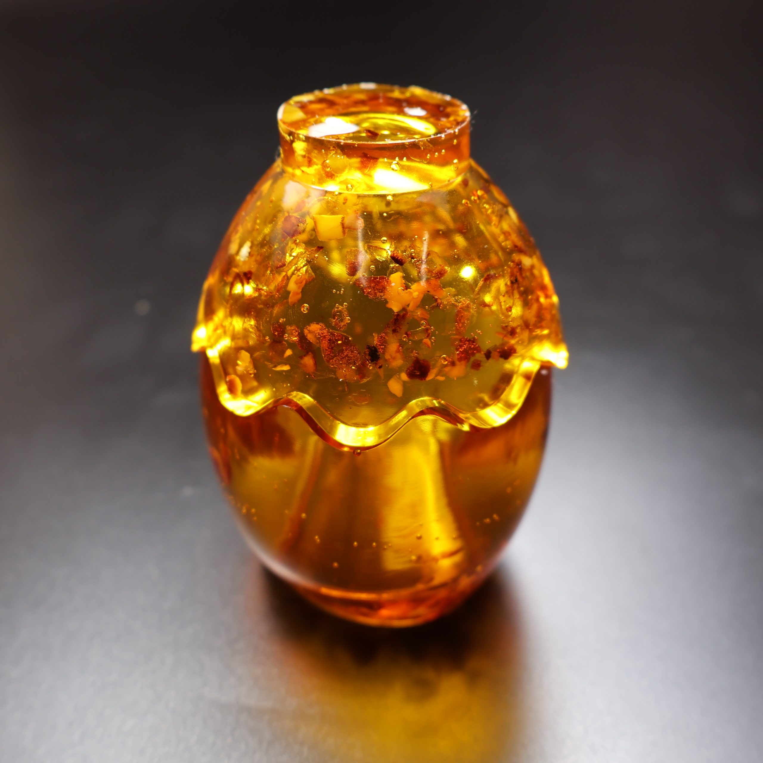 Luxury Easter Amber Gift Box – Carved Egg & Dragon Egg – Handmade by KIZIMA USA