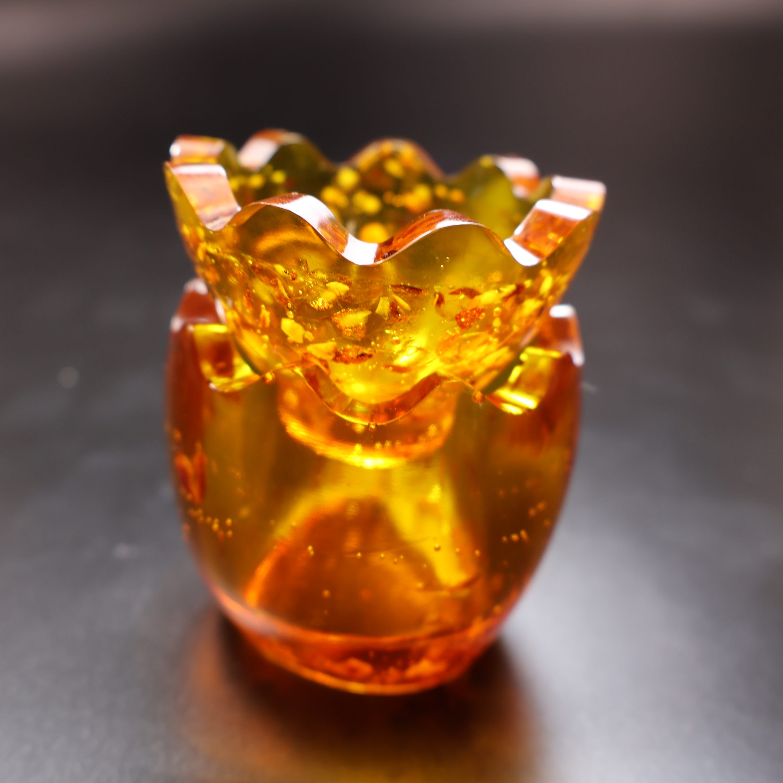 Luxury Easter Amber Gift Box – Carved Egg & Dragon Egg – Handmade by KIZIMA USA