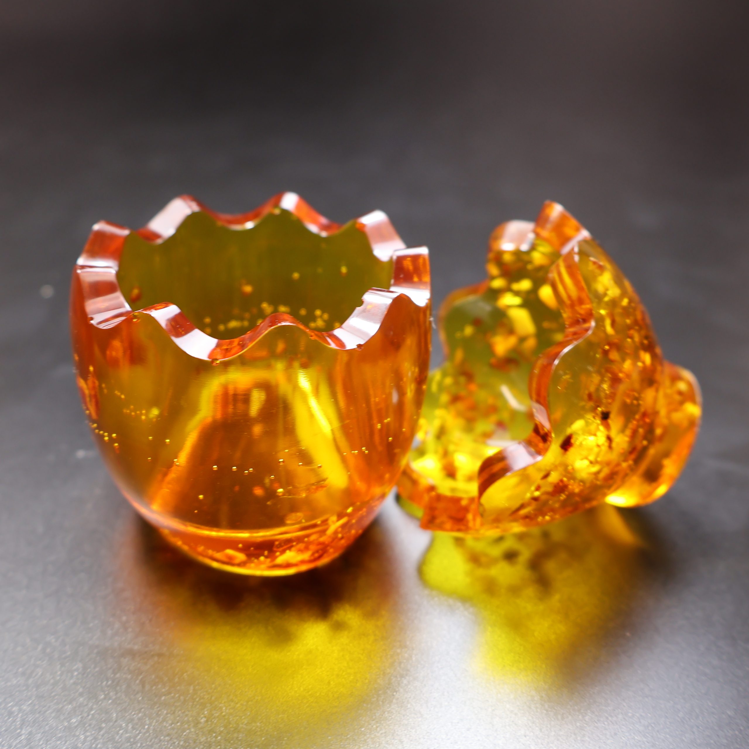 Luxury Easter Amber Gift Box – Carved Egg & Dragon Egg – Handmade by KIZIMA USA
