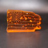 Baltic amber American flag figurine, America 250, handmade by KIZIMA New York