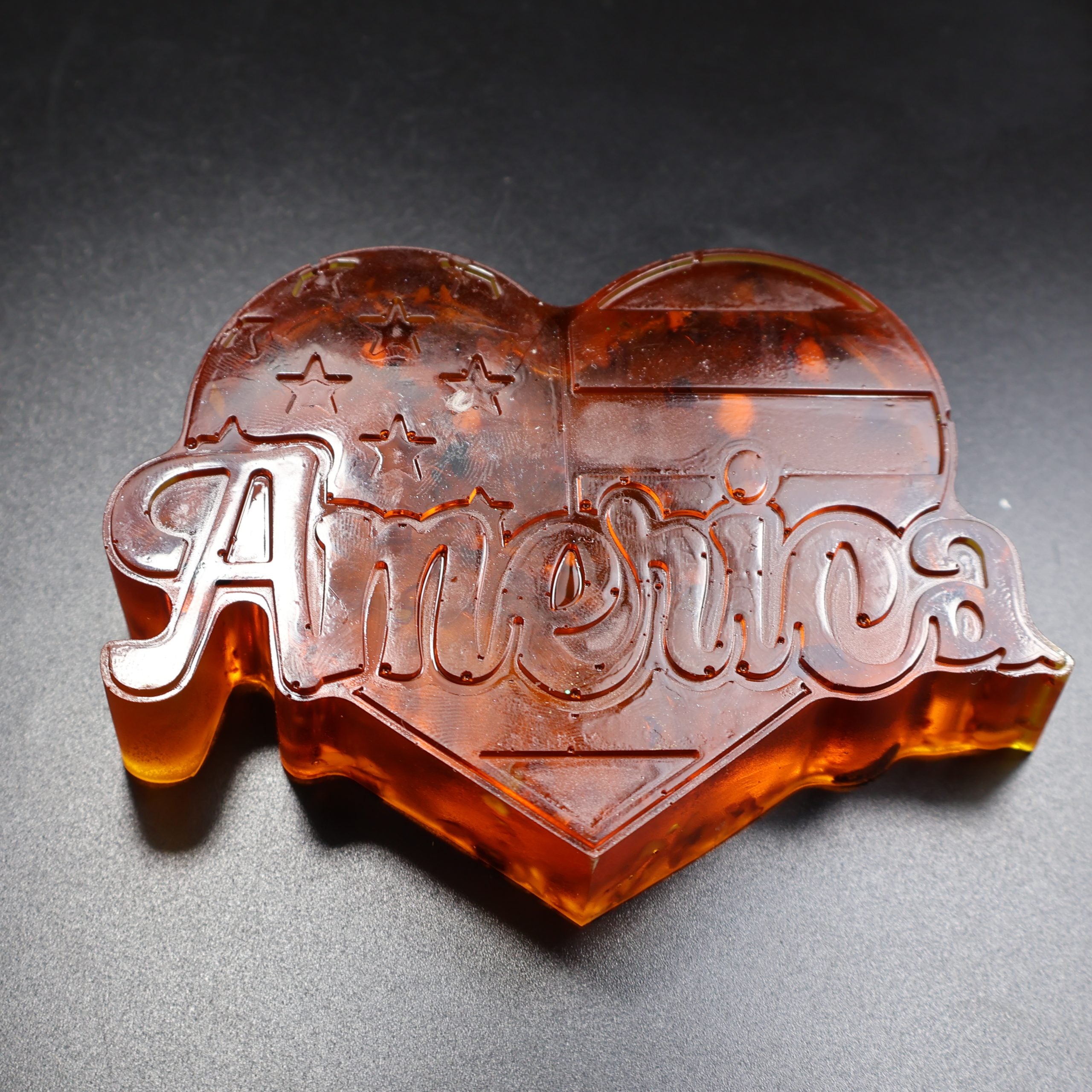 Amber America Heart