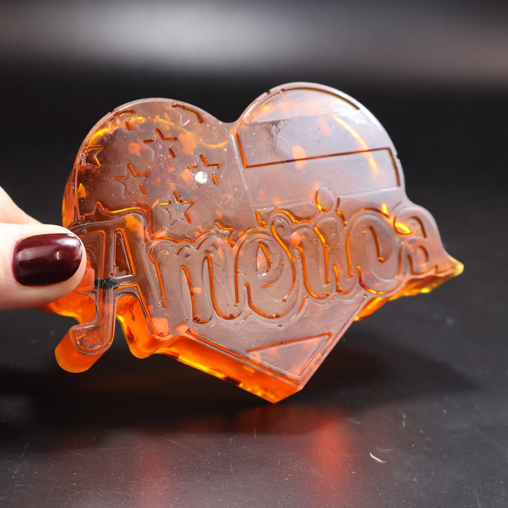 Amber America Heart