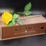 Amber RoseEternal Amber Rose – Unique Mother's Day Gift: Handcrafted Baltic Amber Flower