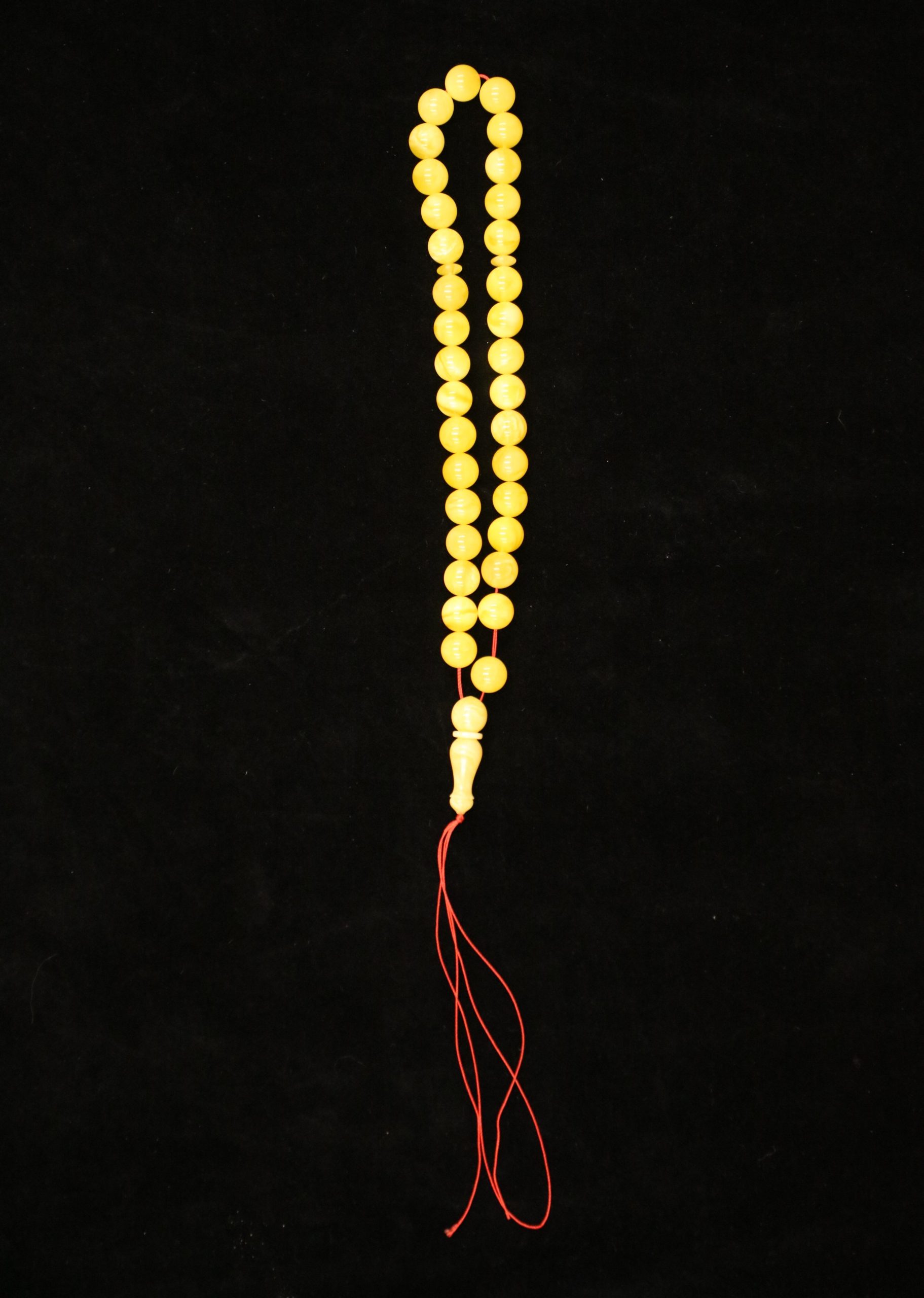 Genuine Baltic Amber Tasbih | Misbaha – Islamic Prayer Beads Handmade 33 Beads Gift for Men
