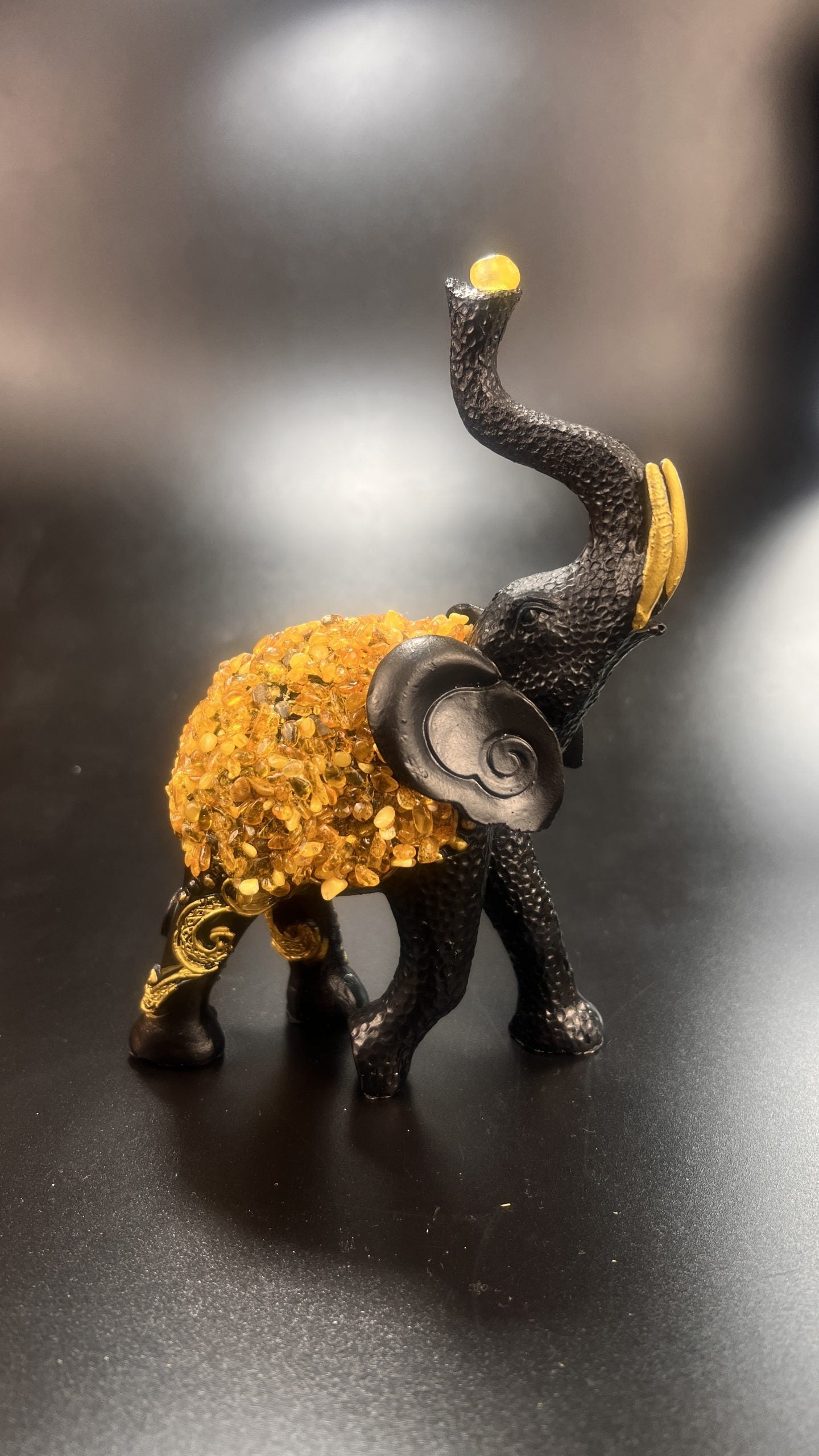 KIZIMA USA Handmade Baltic Amber Elephant Collection - Made in USA