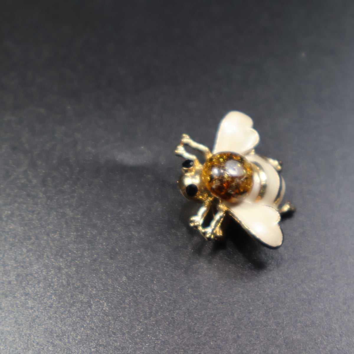 Made in USA Genuine Natural Baltic Amber Bee Brooch by KIZIMA® — handmade amber jewelry, view 26