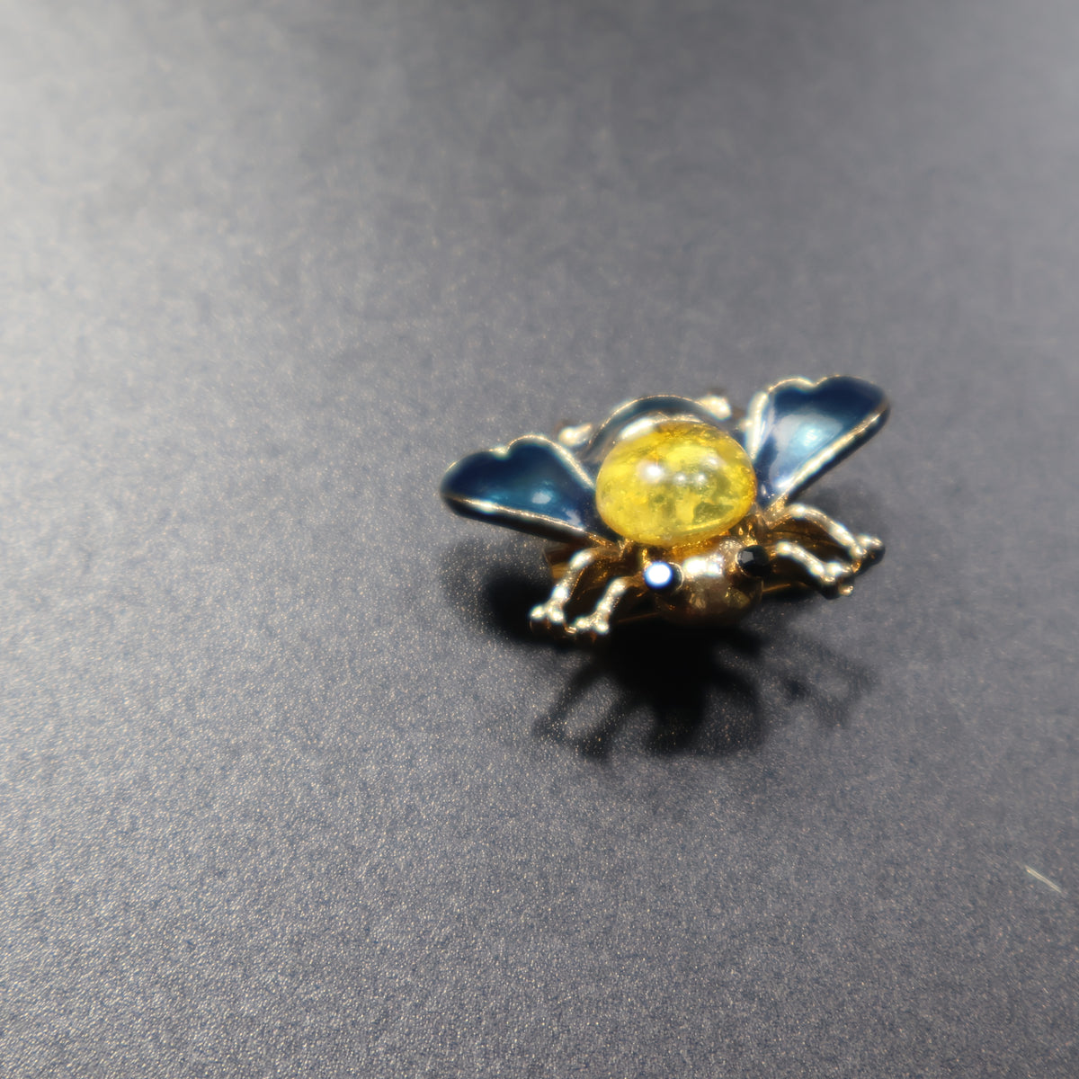 Made in USA Genuine Natural Baltic Amber Bee Brooch by KIZIMA® — handmade amber jewelry, view 17