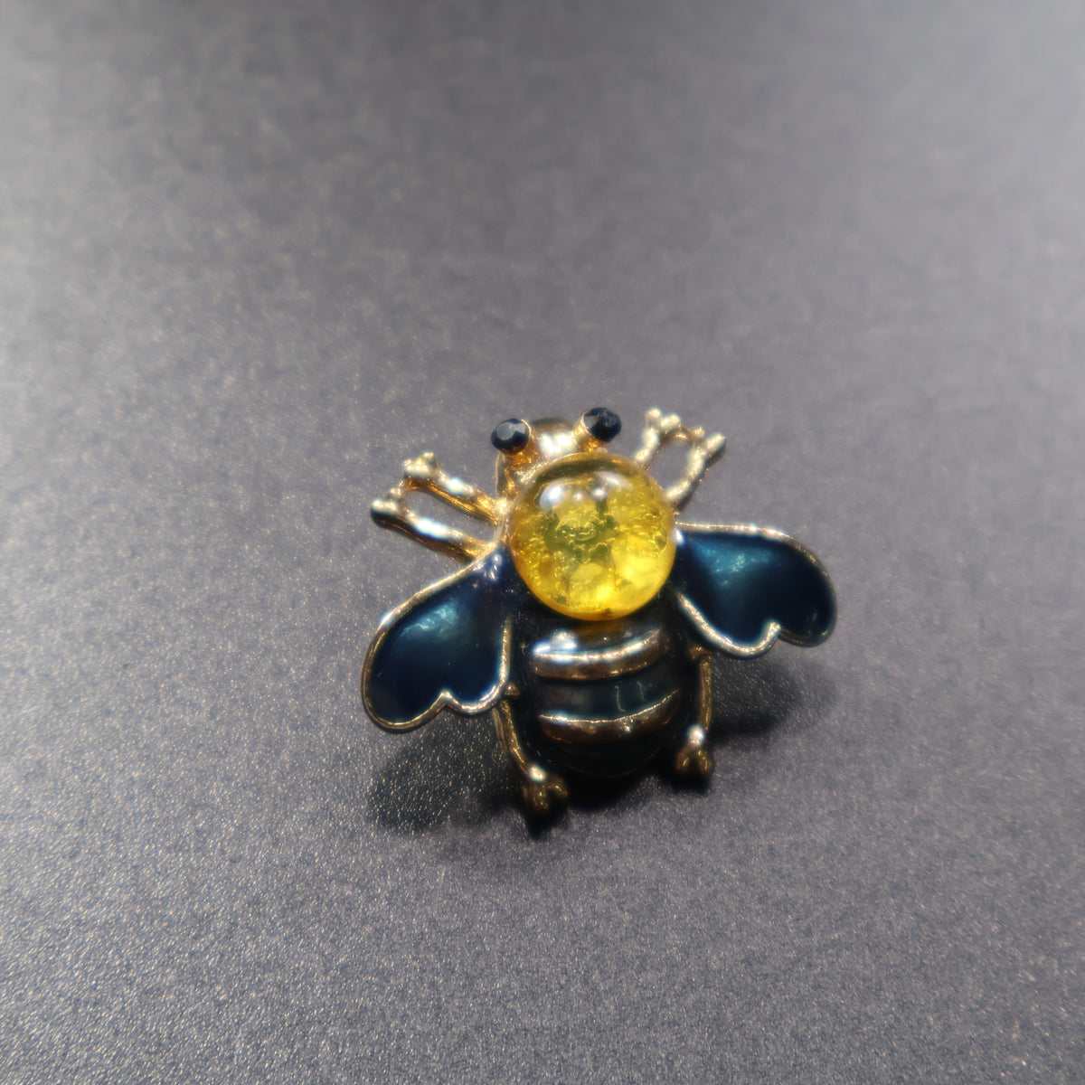 Made in USA Genuine Natural Baltic Amber Bee Brooch by KIZIMA® — handmade amber jewelry, view 21