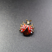 Made in USA Genuine Natural Baltic Amber Ladybug Brooch KIZIMA®