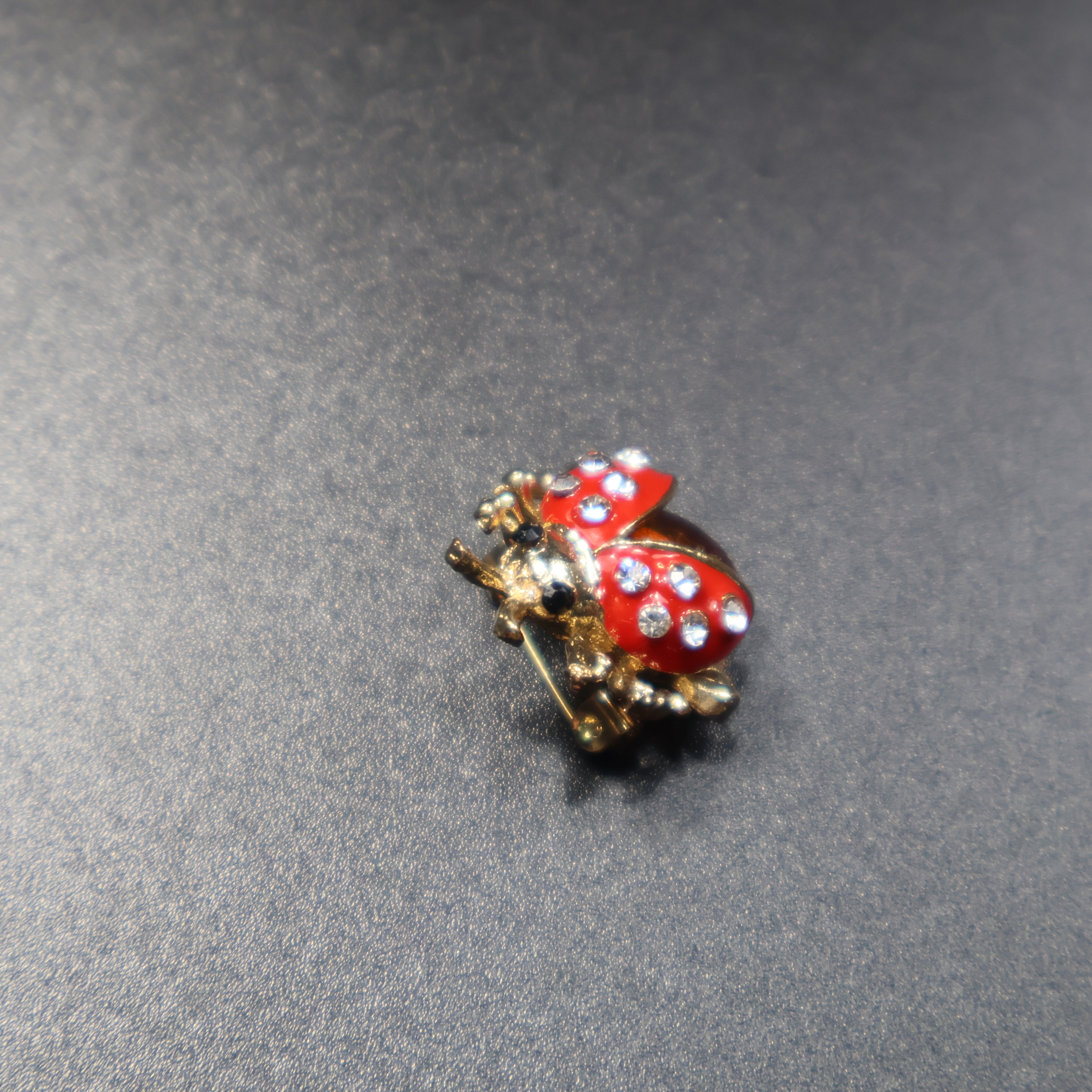 Made in USA Genuine Natural Baltic Amber Ladybug Brooch KIZIMA®
