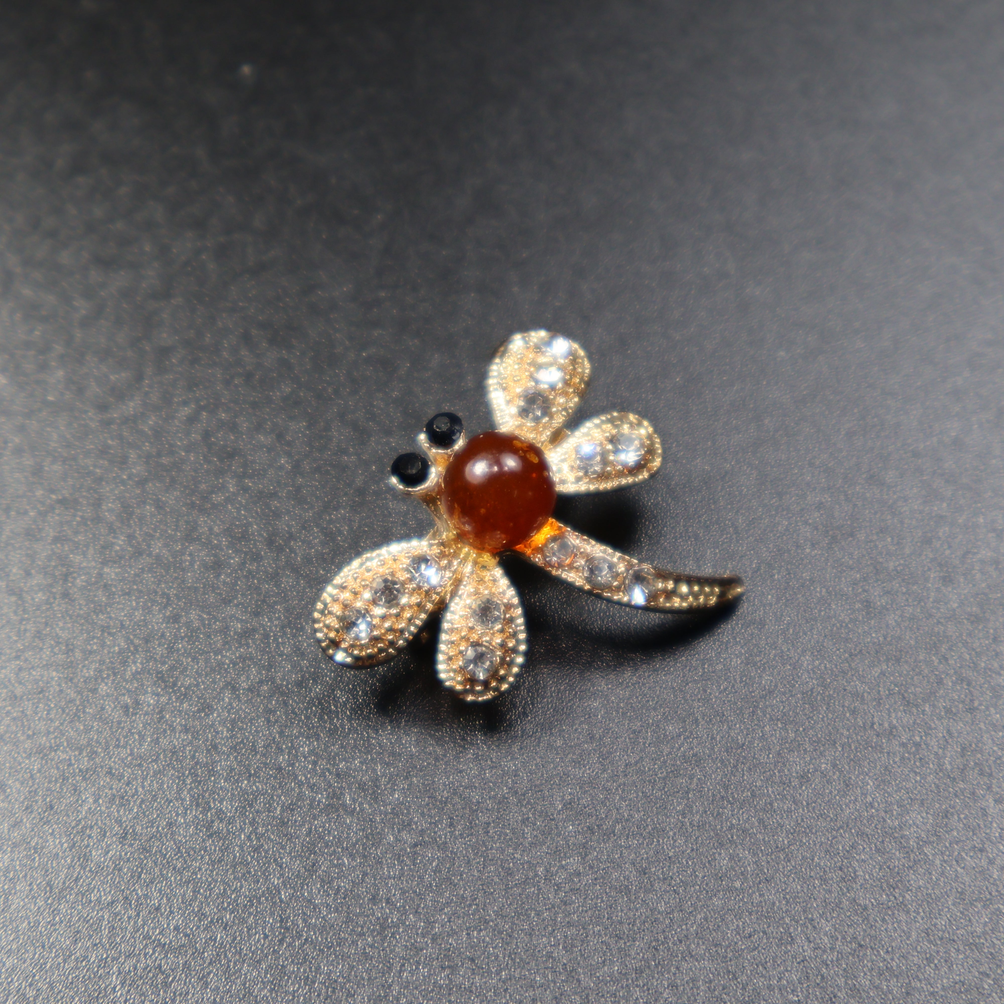 Made in USA Natural Baltic Amber Dragonfly Brooch KIZIMA®