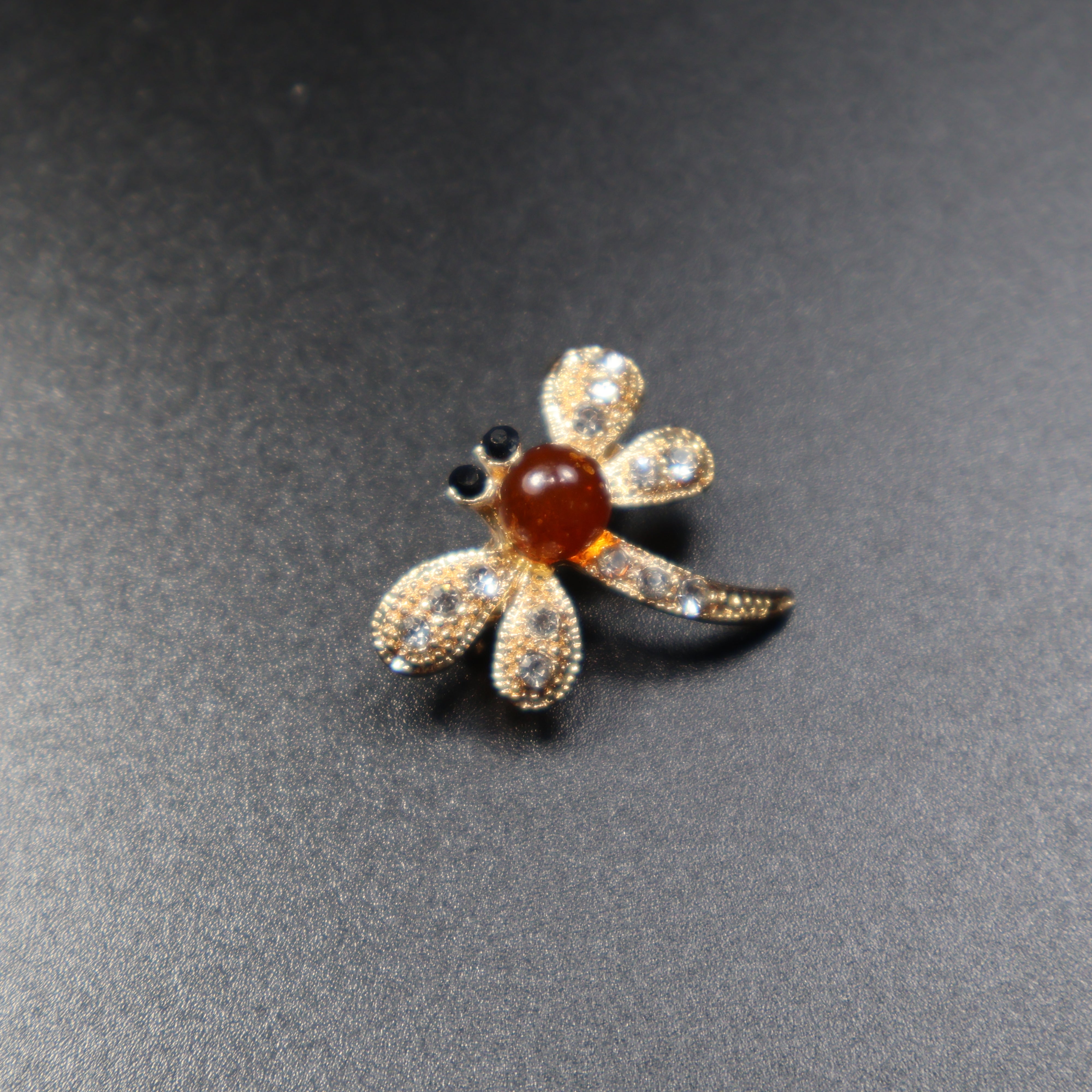 Made in USA Natural Baltic Amber Dragonfly Brooch KIZIMA®