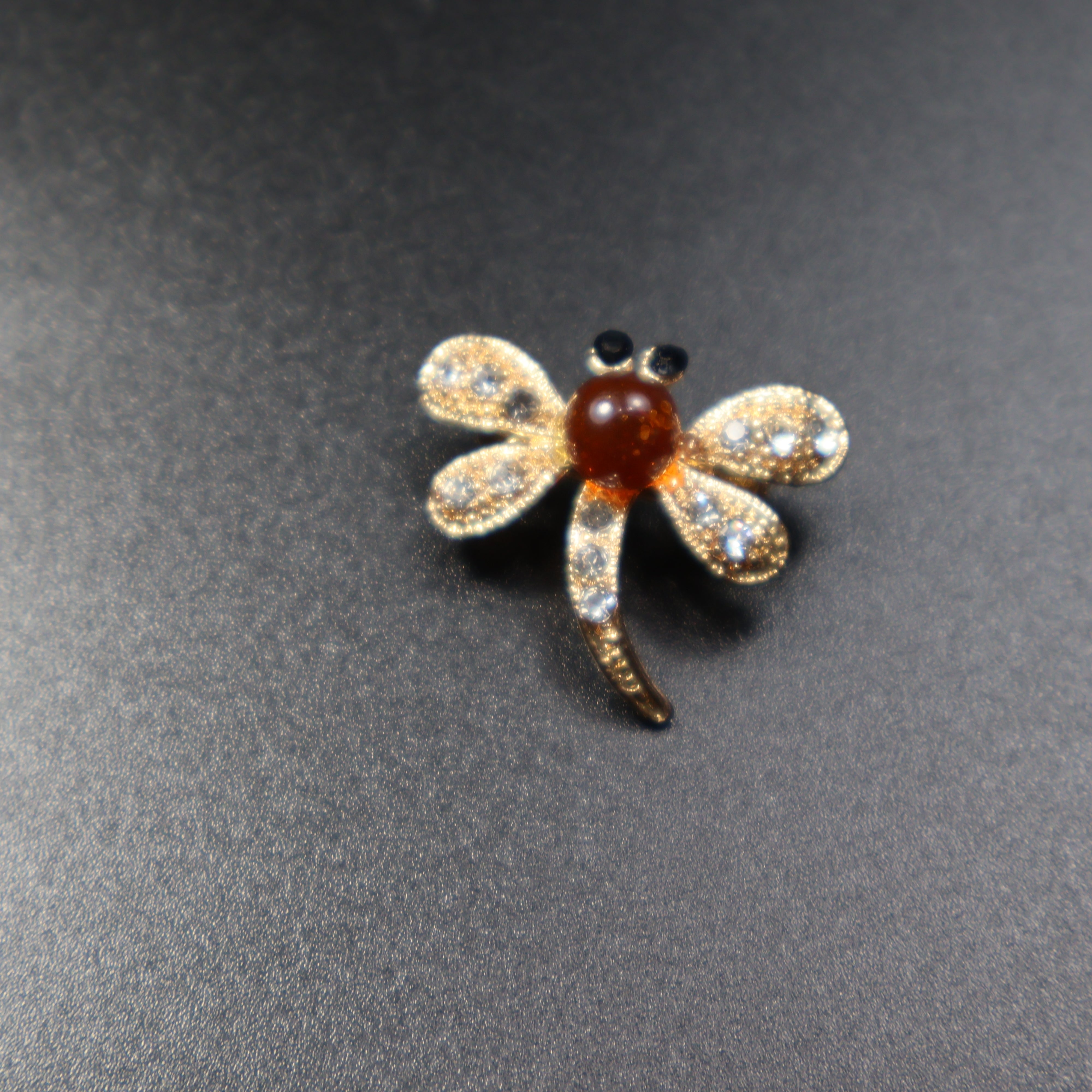 Made in USA Natural Baltic Amber Dragonfly Brooch KIZIMA®