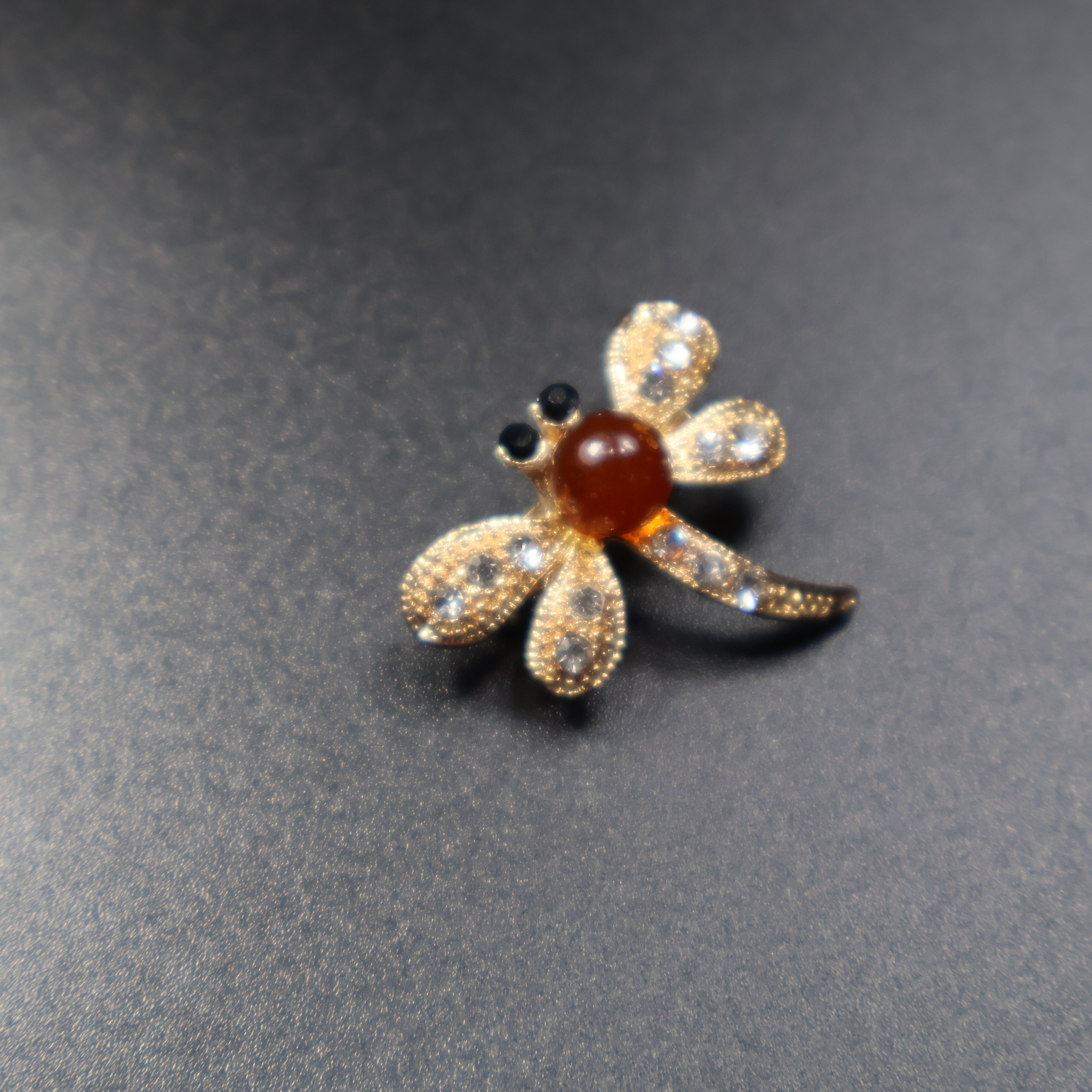 Made in USA Natural Baltic Amber Dragonfly Brooch KIZIMA®